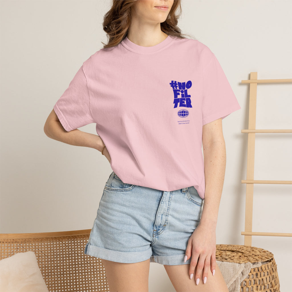 #NOFILTER Graphic T-Shirt — Retro Bold Blue Print
