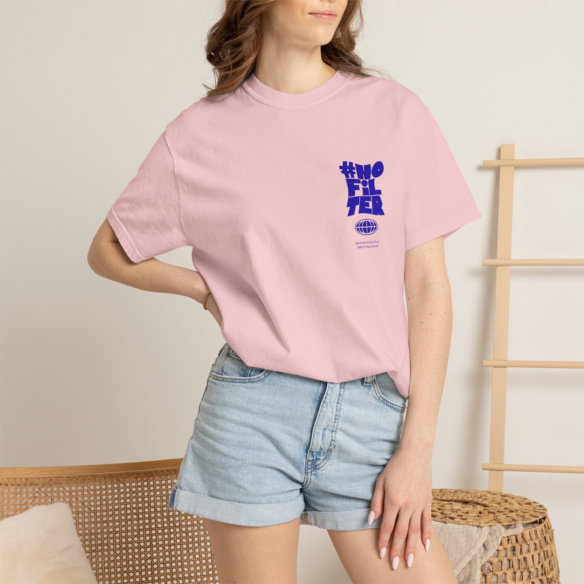 #NOFILTER Graphic T-Shirt — Retro Bold Blue Print