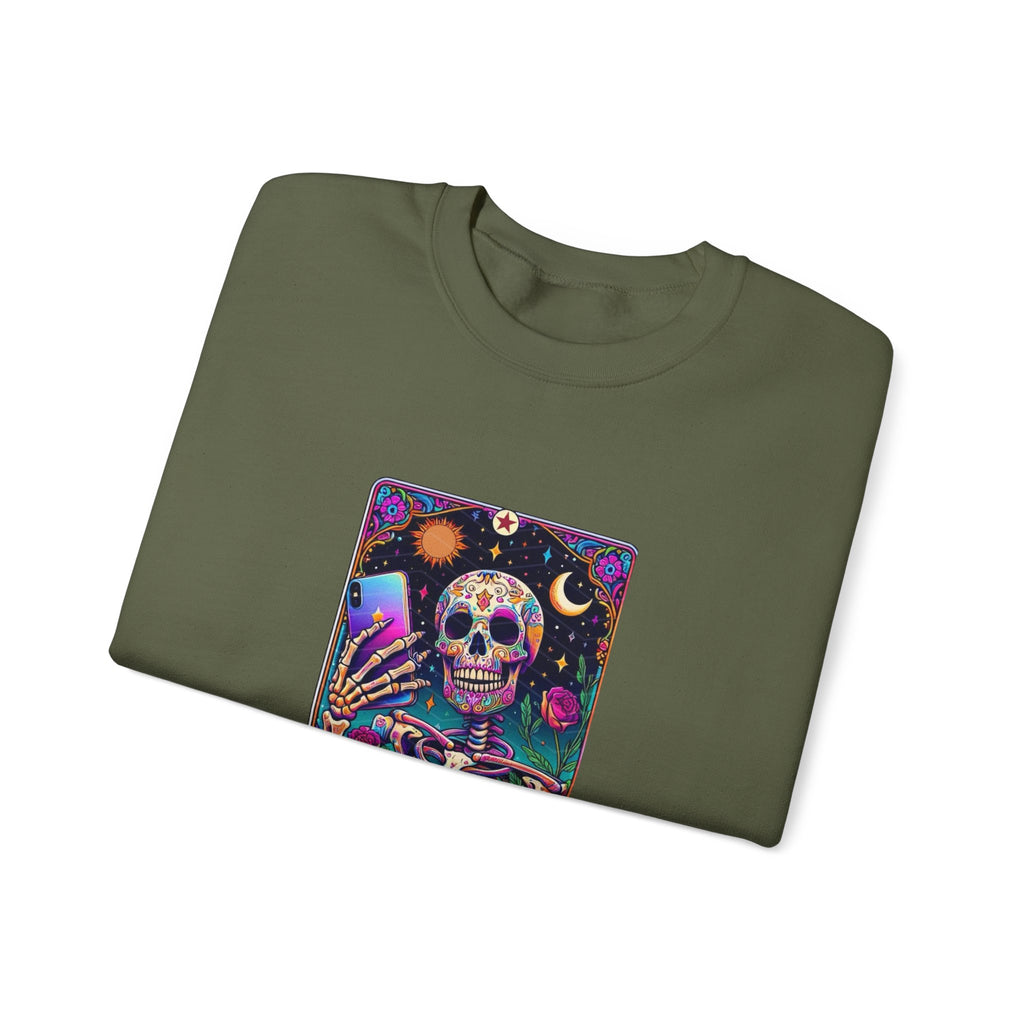 The Selfie Addict Unisex Heavy Blend™ Crewneck Sweatshirt