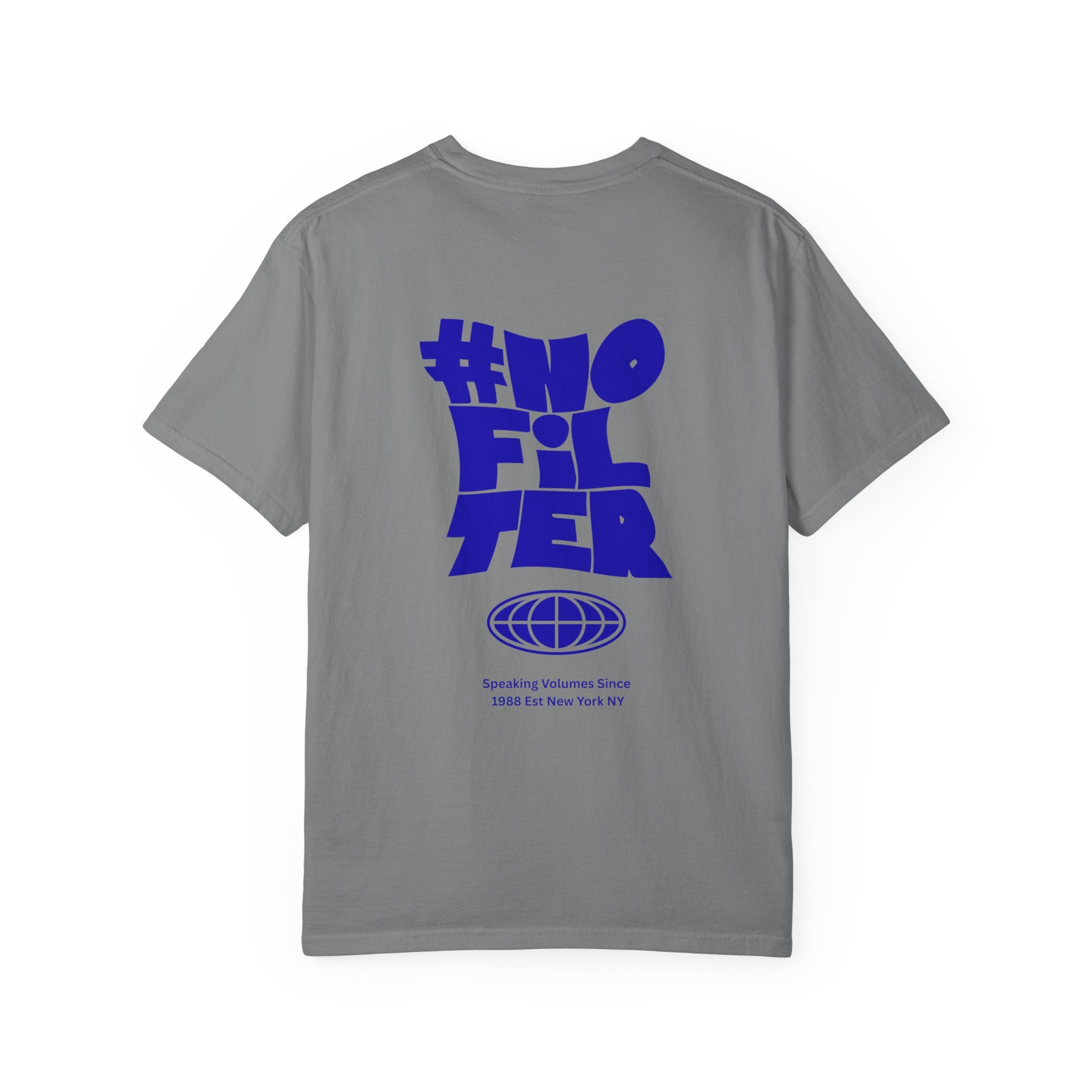 #NOFILTER Graphic T-Shirt — Retro Bold Blue Print