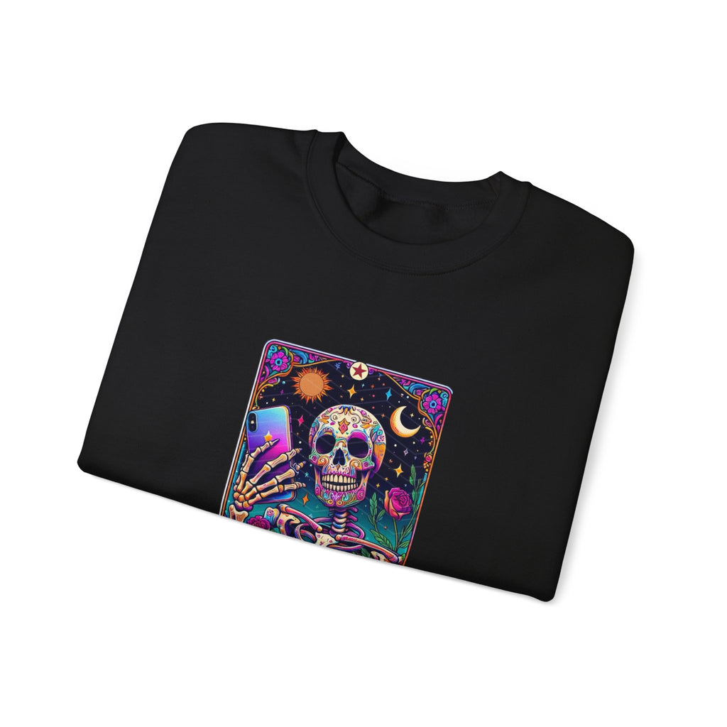 The Selfie Addict Unisex Heavy Blend™ Crewneck Sweatshirt