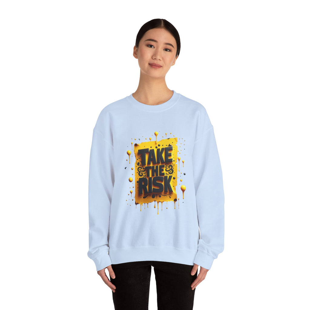 Take The Risk Unisex Heavy Crewneck Sweatshirt