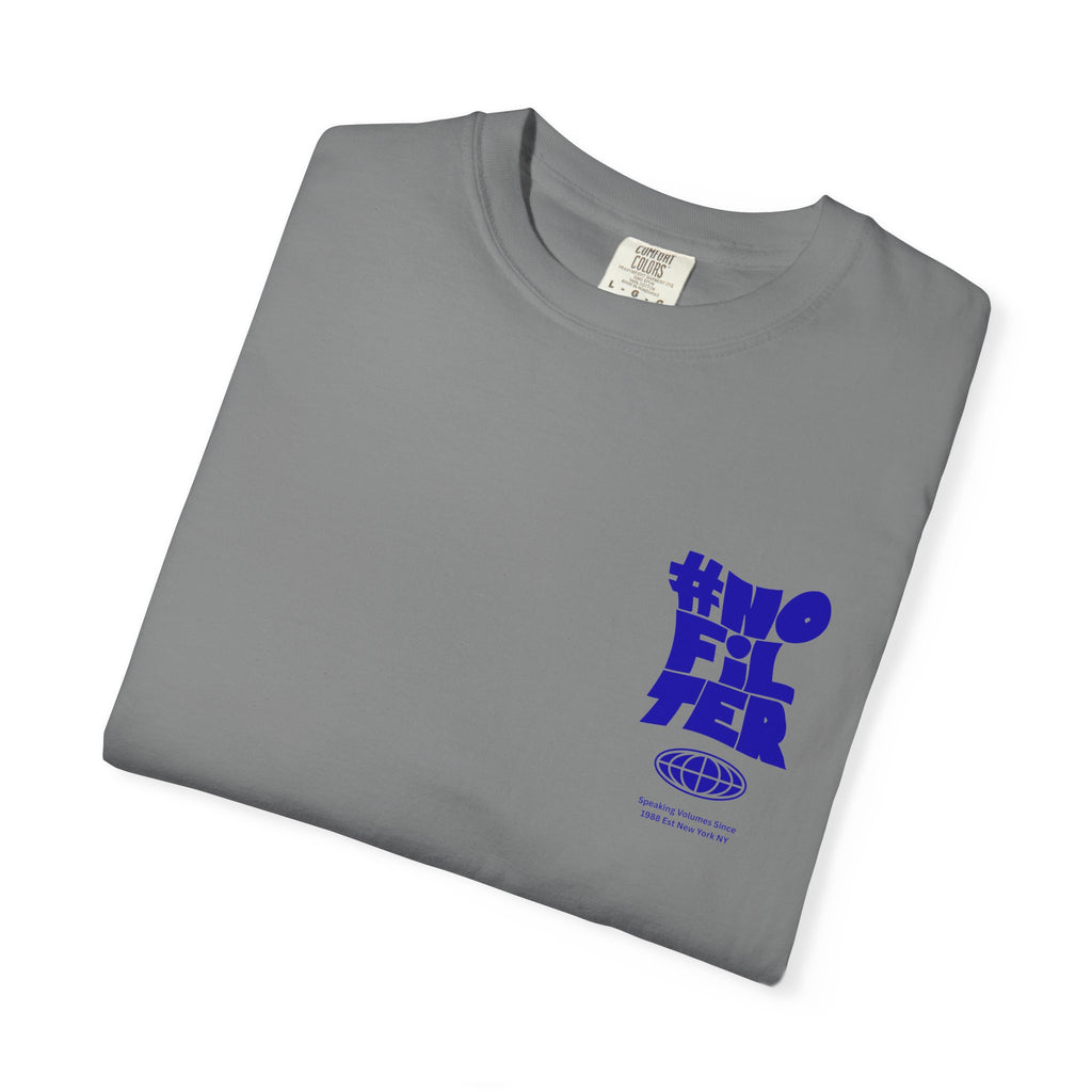 #NOFILTER Graphic T-Shirt — Retro Bold Blue Print