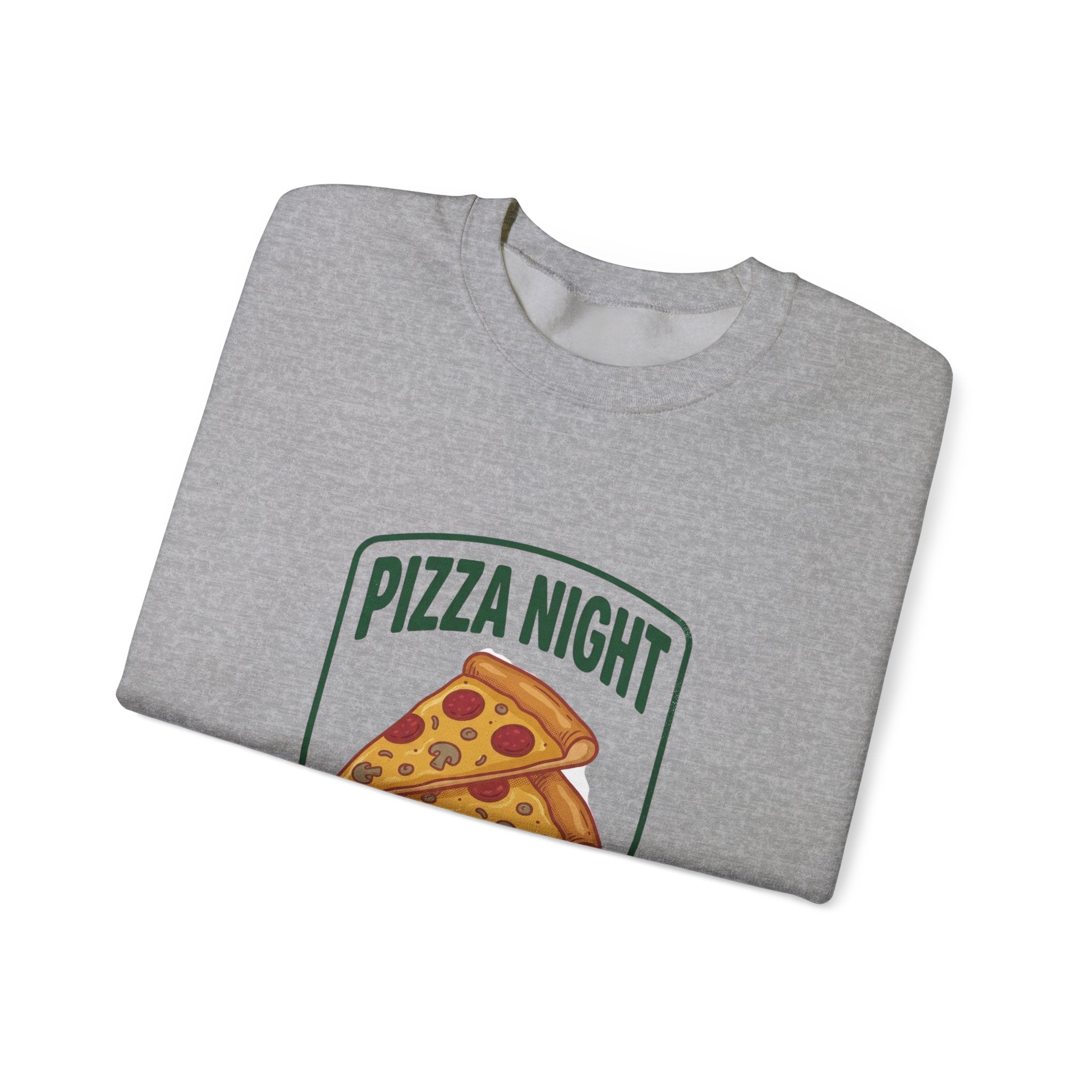 Pizza Night Is Sacred Sweatshirt | Vintage Food Graphics, Retro Diner Pizza Tee