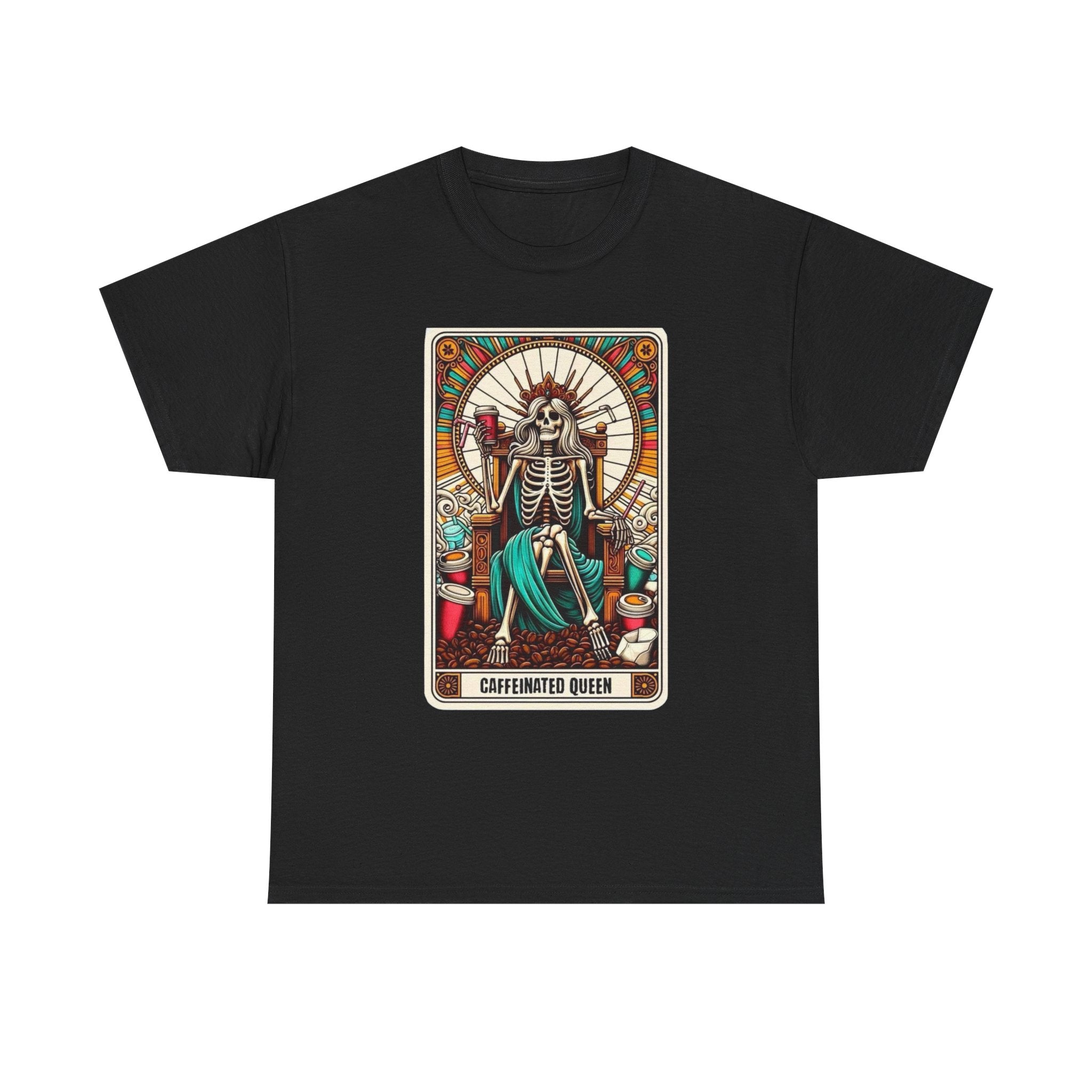 Caffinated Queen Unisex Heavy Cotton Tee