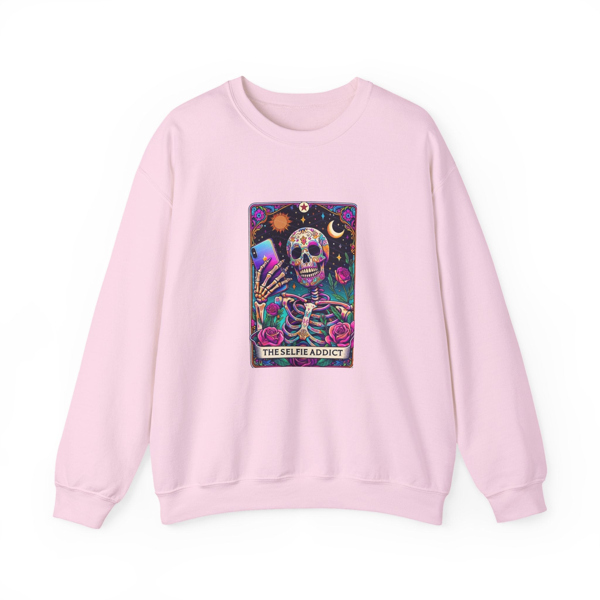The Selfie Addict Unisex Heavy Blend™ Crewneck Sweatshirt