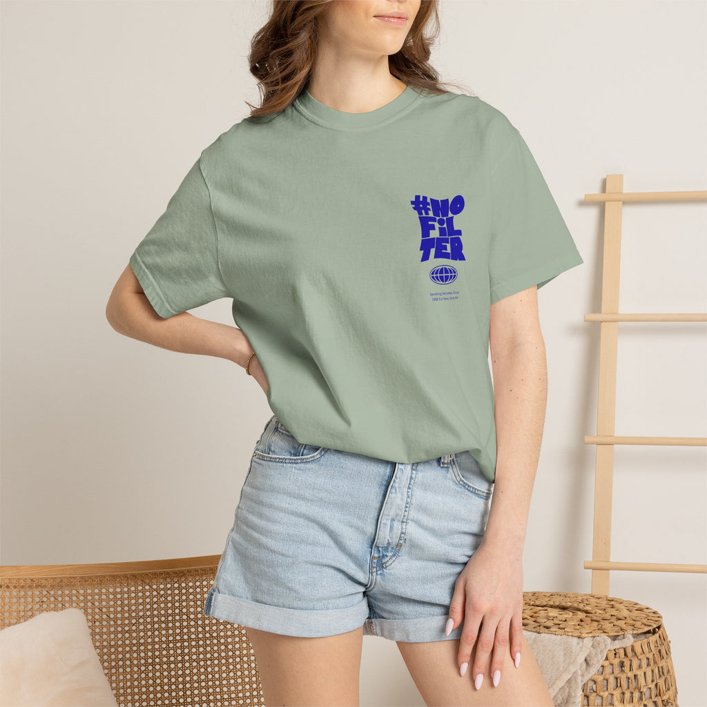 #NOFILTER Graphic T-Shirt — Retro Bold Blue Print