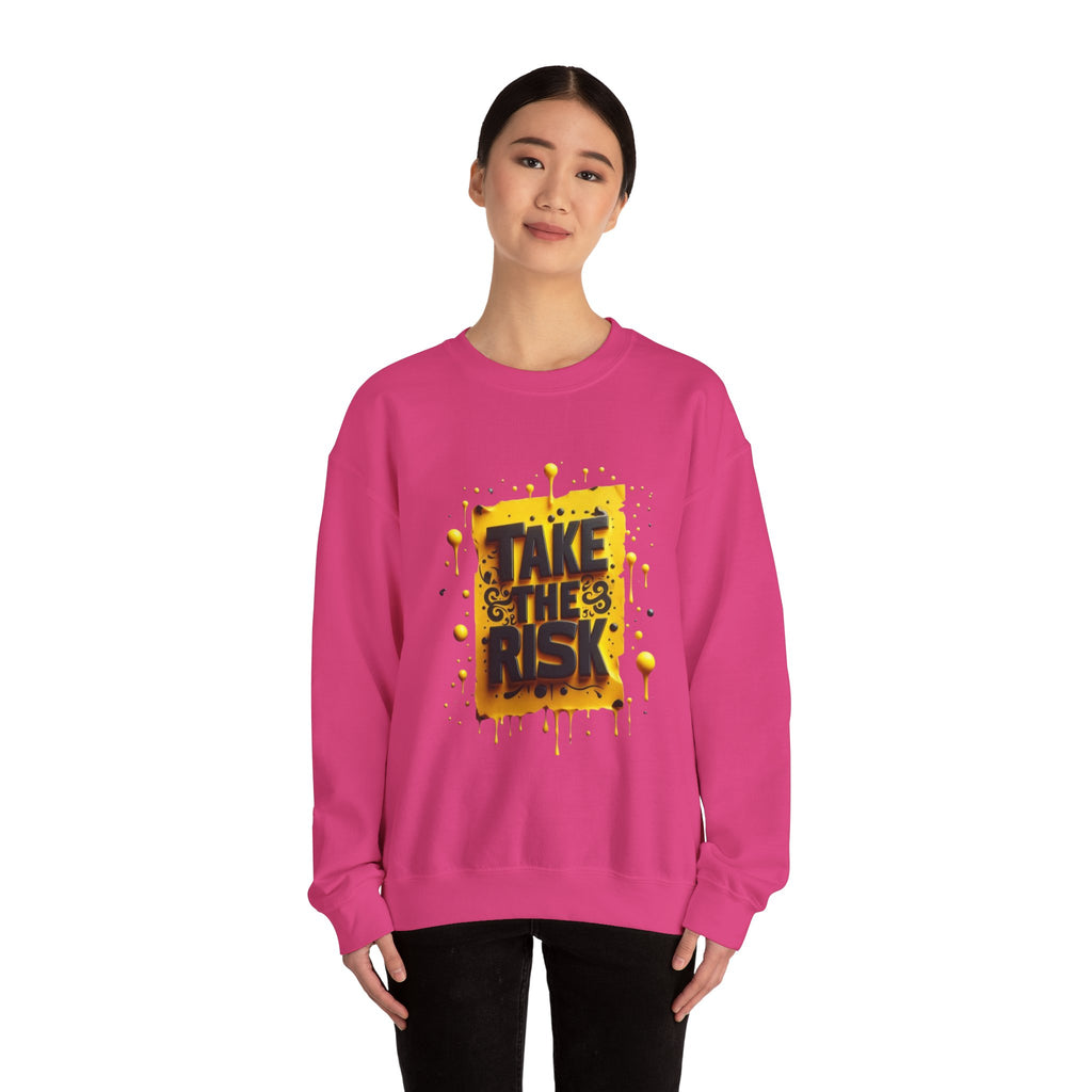 Take The Risk Unisex Heavy Crewneck Sweatshirt