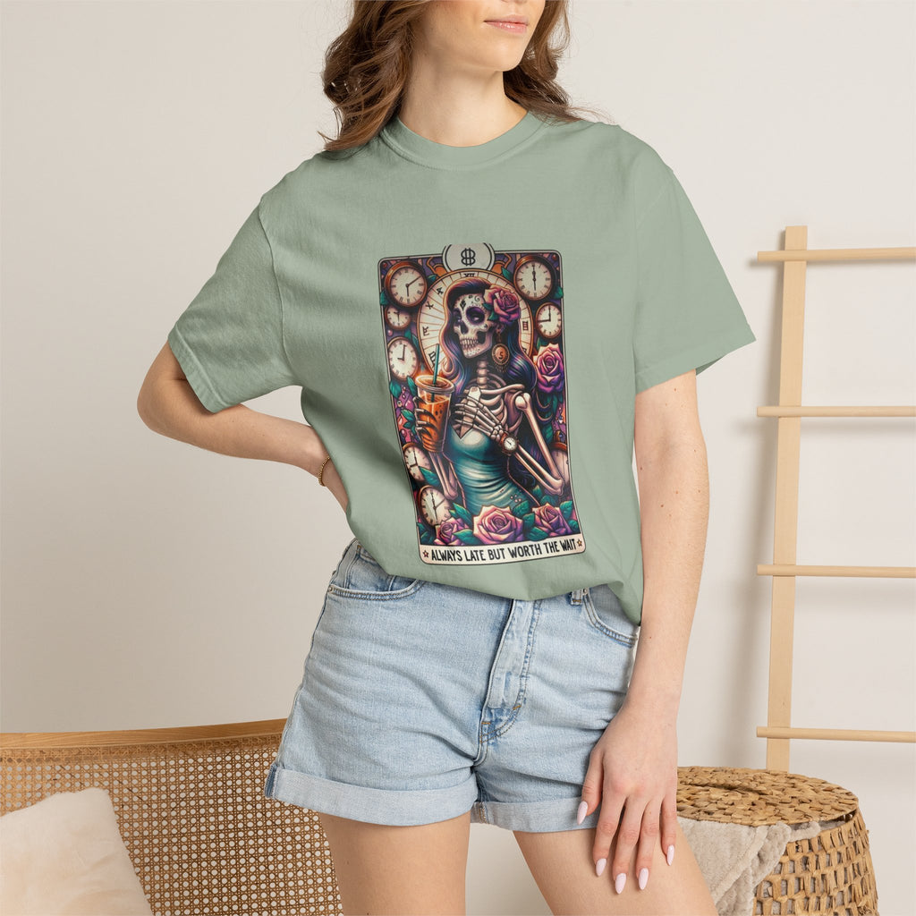 Always Late Unisex Garment-Dyed T-shirt
