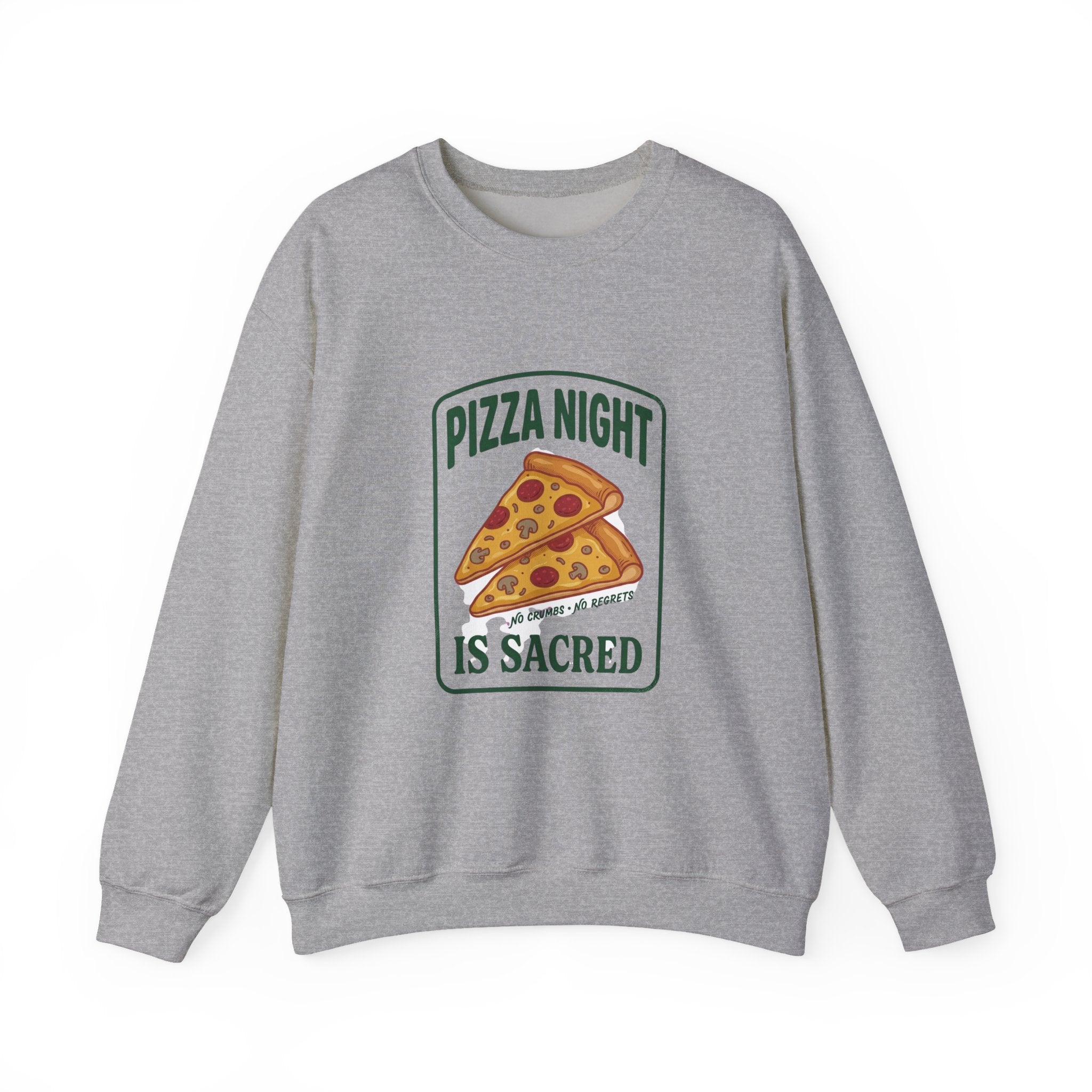 Pizza Night Is Sacred Sweatshirt | Vintage Food Graphics, Retro Diner Pizza Tee