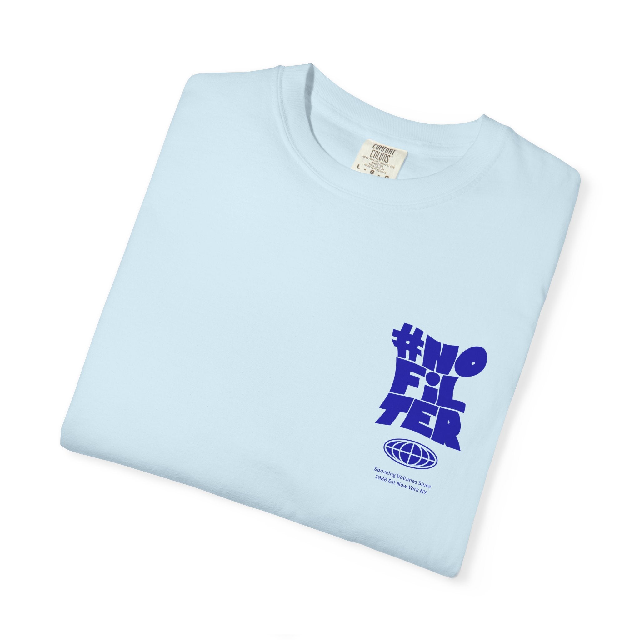 #NOFILTER Graphic T-Shirt — Retro Bold Blue Print