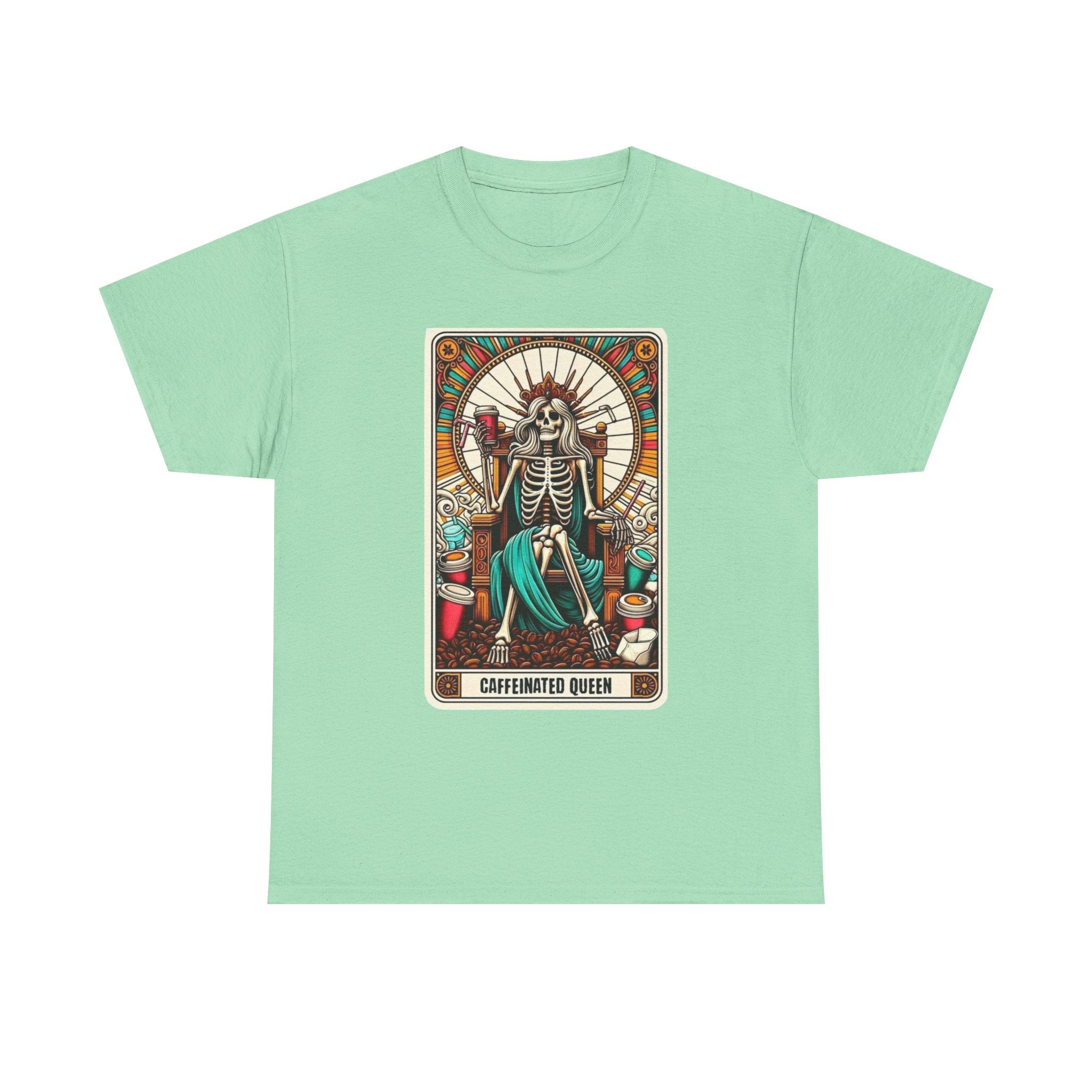 Caffinated Queen Unisex Heavy Cotton Tee