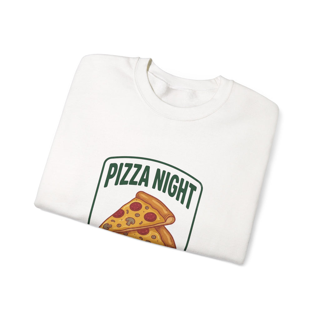 Pizza Night Is Sacred Sweatshirt | Vintage Food Graphics, Retro Diner Pizza Tee