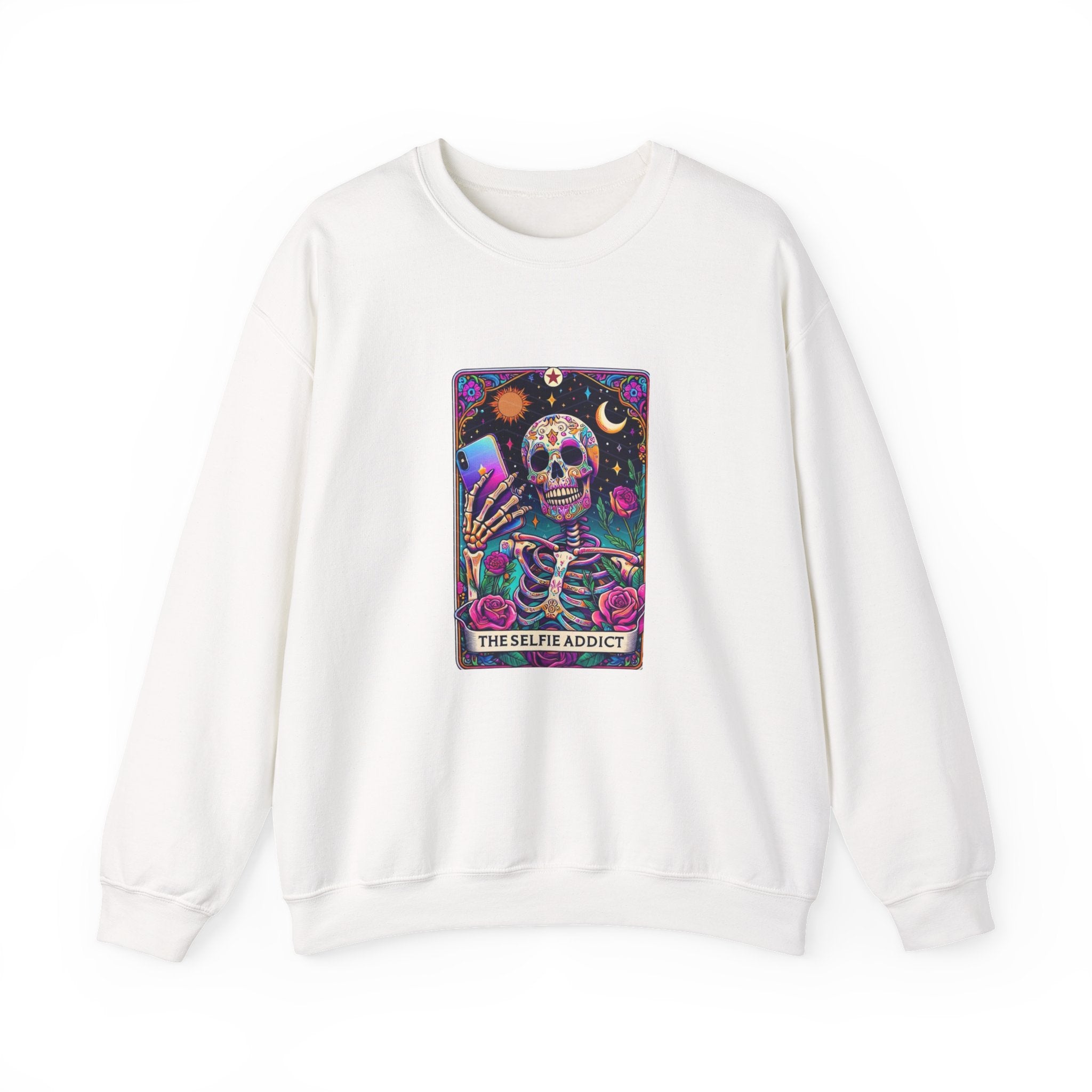 The Selfie Addict Unisex Heavy Blend™ Crewneck Sweatshirt