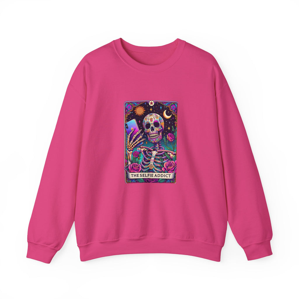 The Selfie Addict Unisex Heavy Blend™ Crewneck Sweatshirt