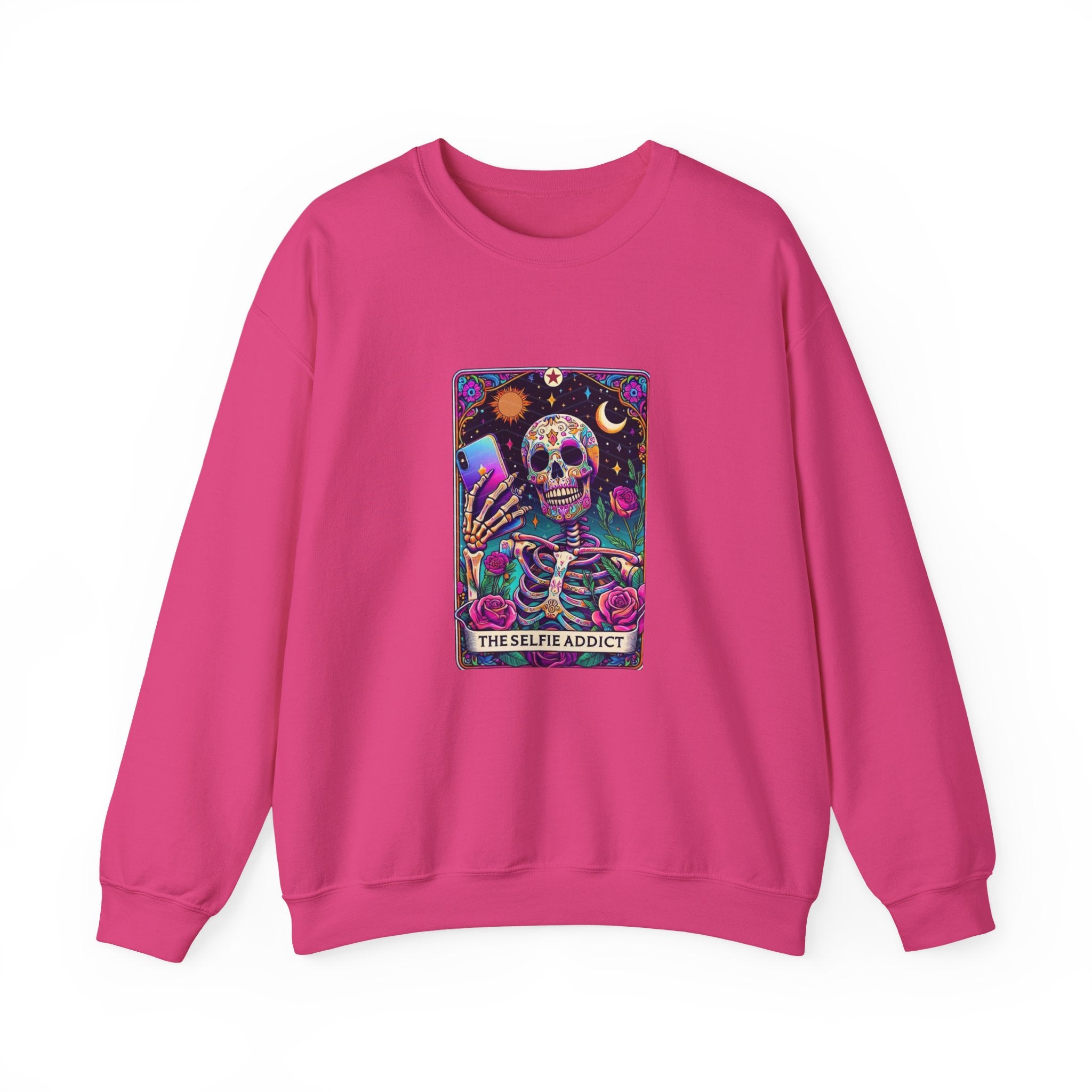 The Selfie Addict Unisex Heavy Blend™ Crewneck Sweatshirt