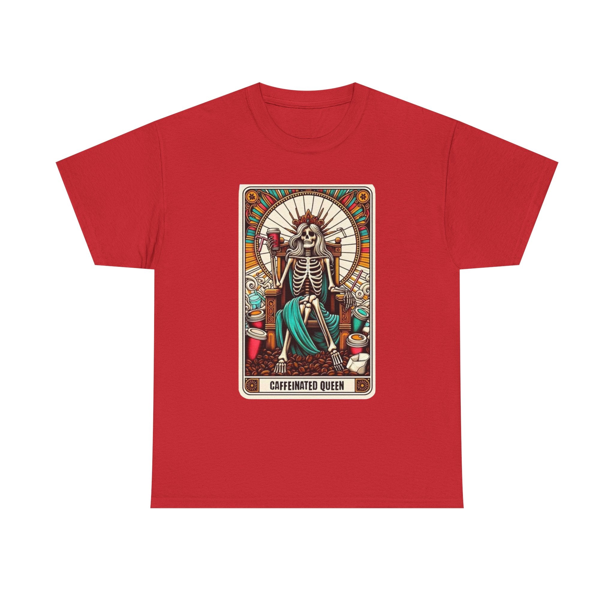 Caffinated Queen Unisex Heavy Cotton Tee