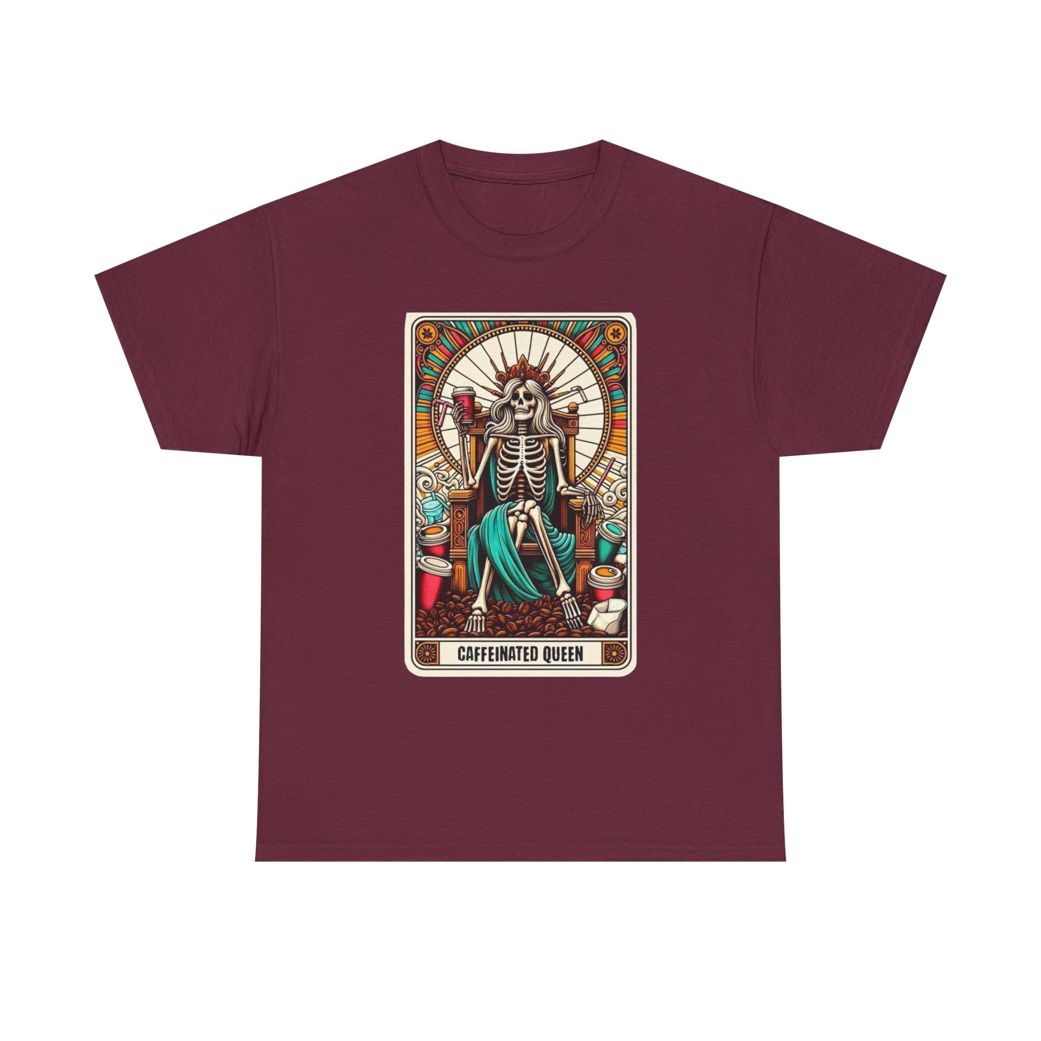Caffinated Queen Unisex Heavy Cotton Tee