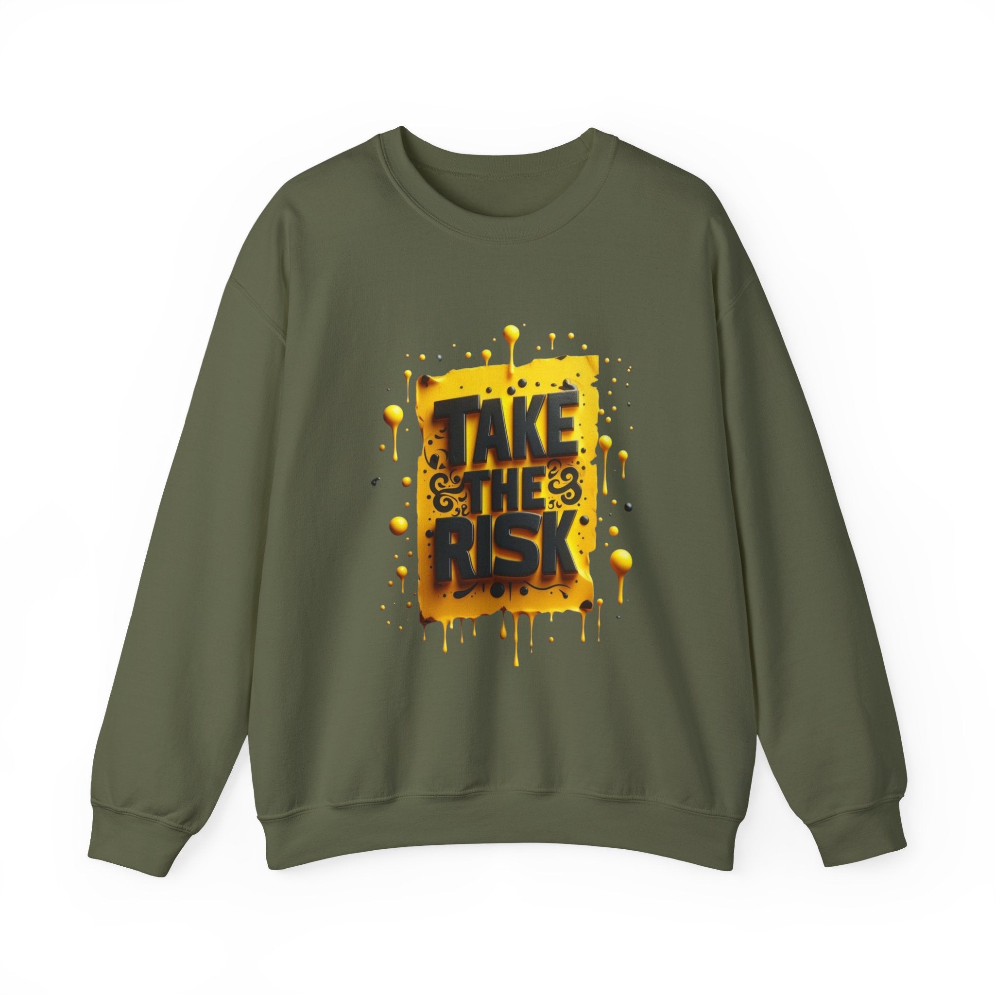 Take The Risk Unisex Heavy Crewneck Sweatshirt