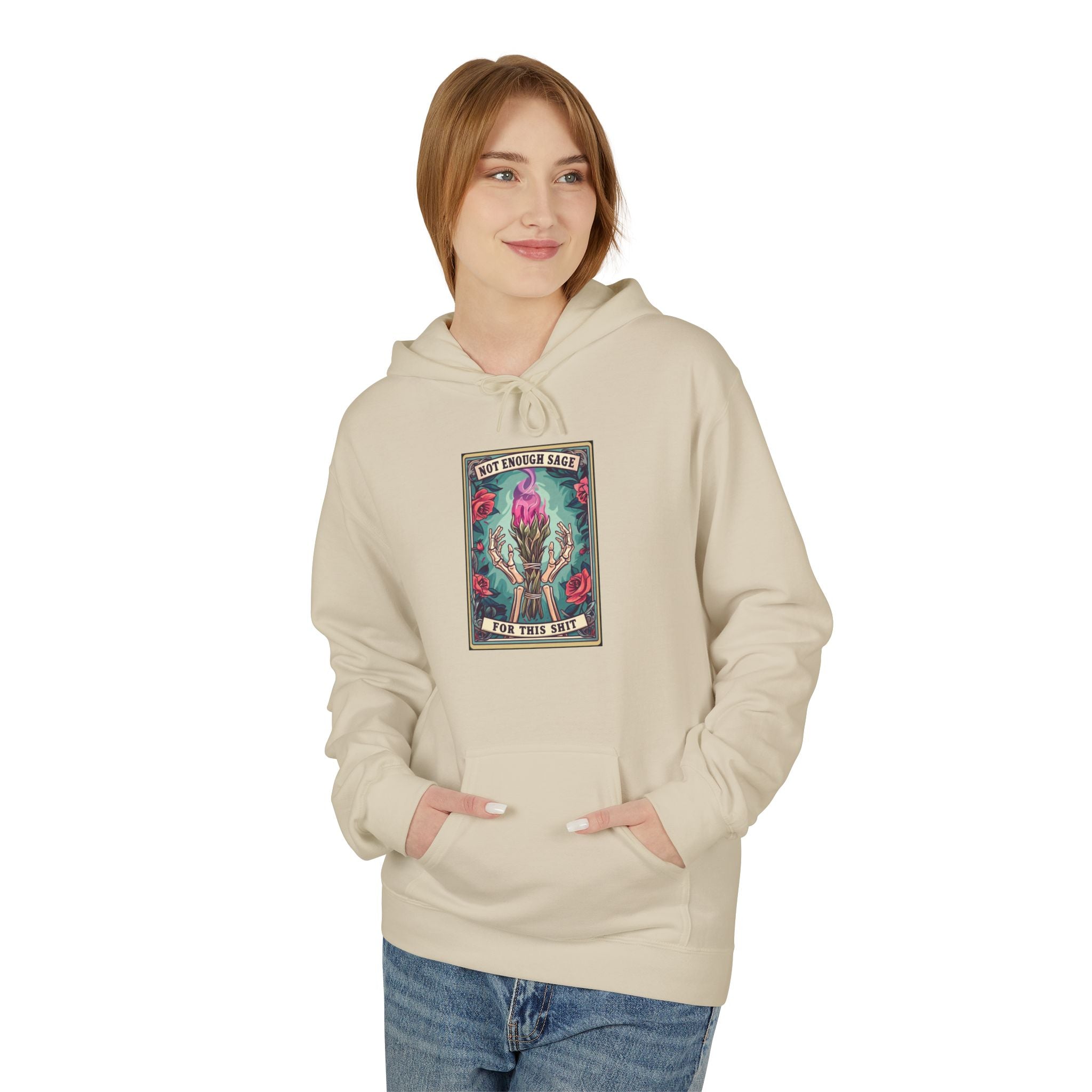 Not Enough Sage Unisex Midweight Softstyle Fleece Hoodie