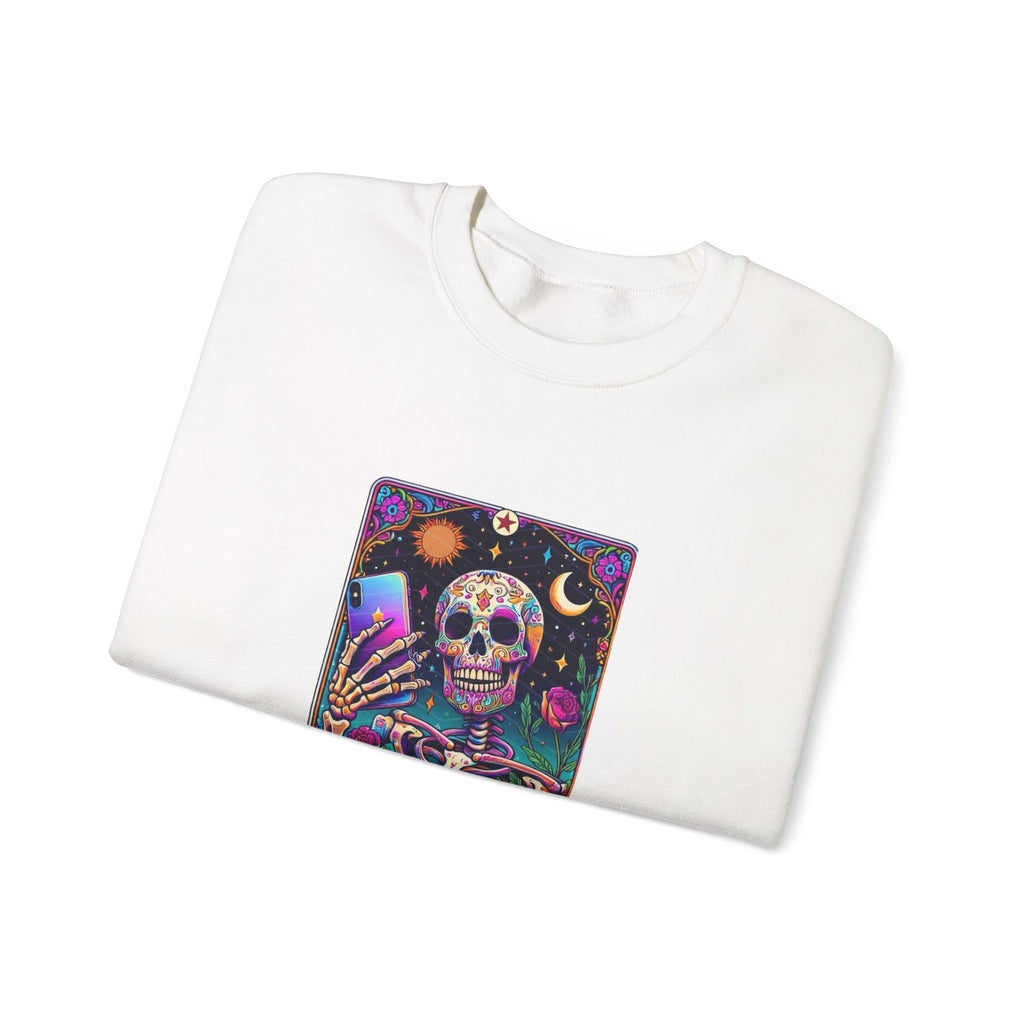 The Selfie Addict Unisex Heavy Blend™ Crewneck Sweatshirt