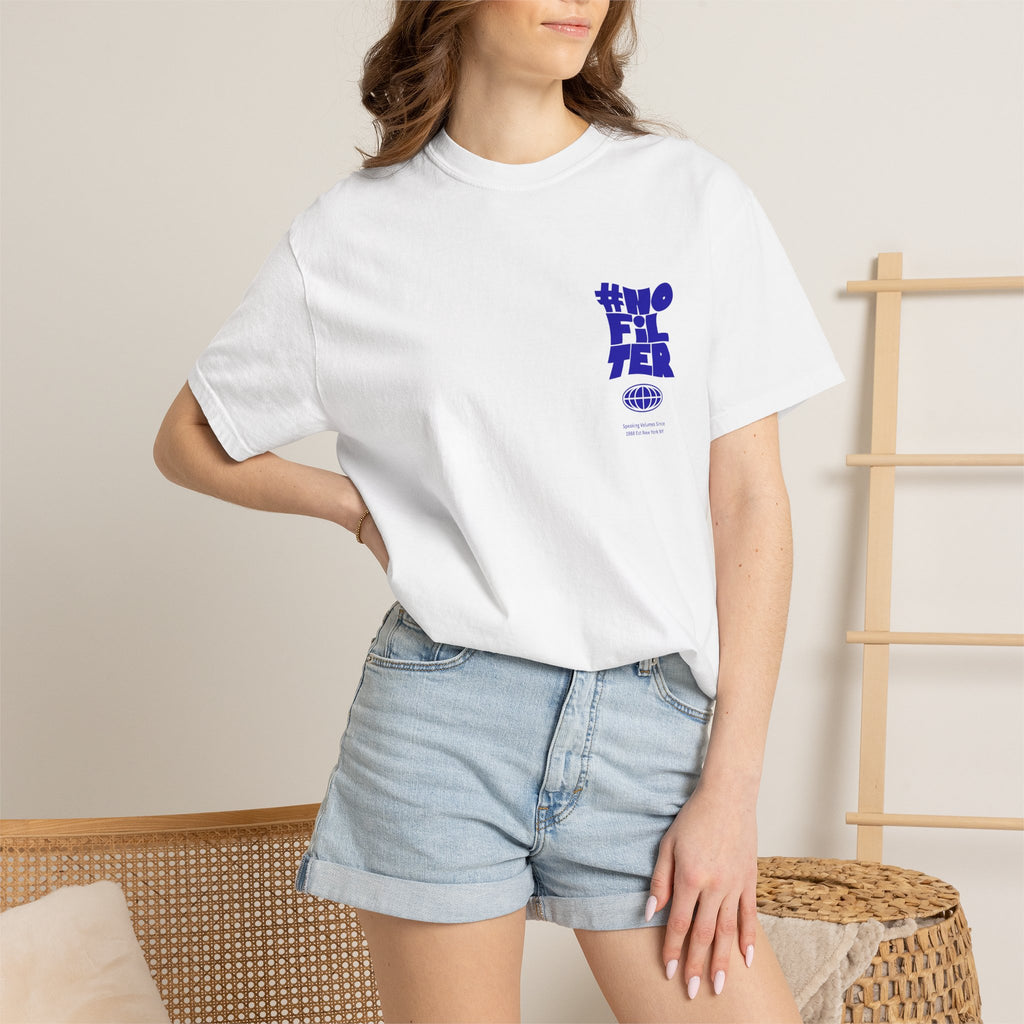 #NOFILTER Graphic T-Shirt — Retro Bold Blue Print