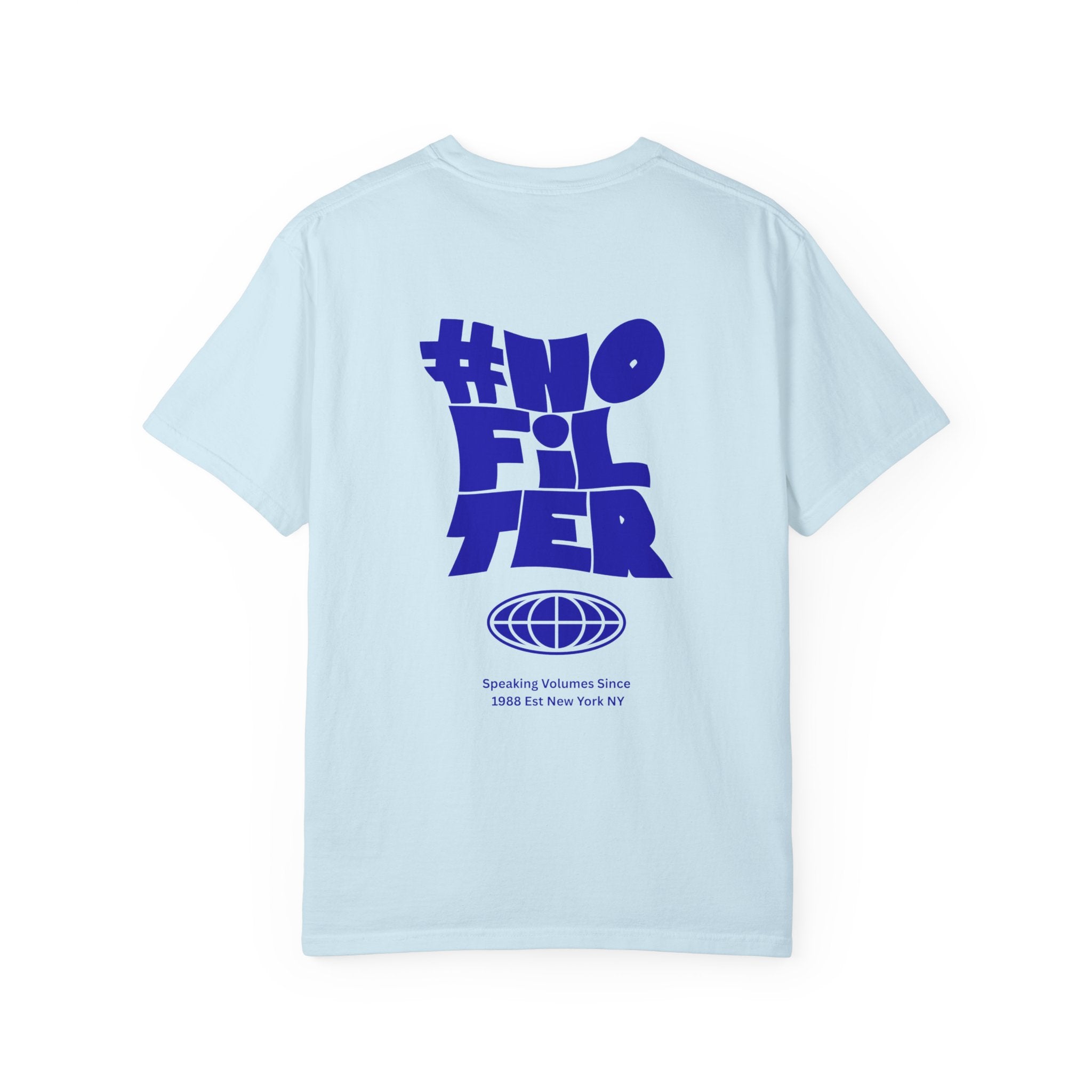 #NOFILTER Graphic T-Shirt — Retro Bold Blue Print