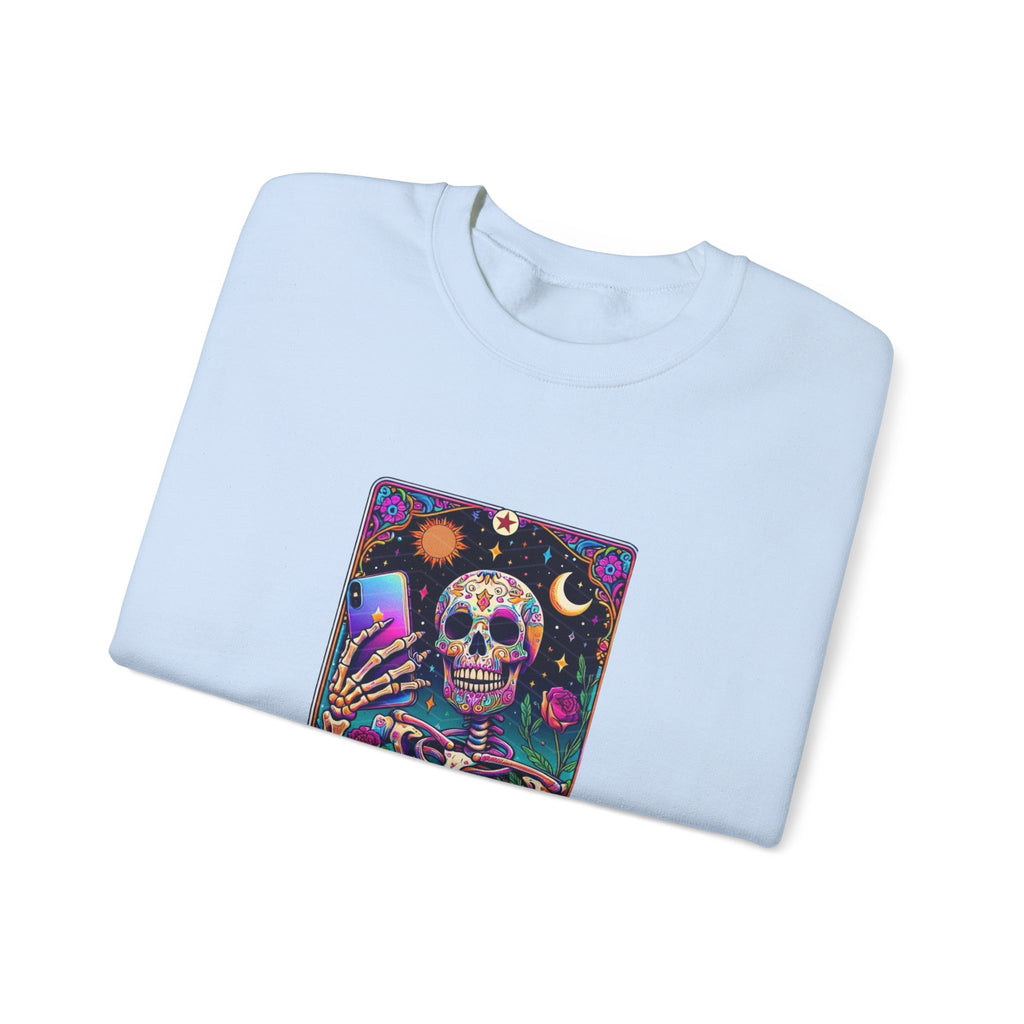 The Selfie Addict Unisex Heavy Blend™ Crewneck Sweatshirt