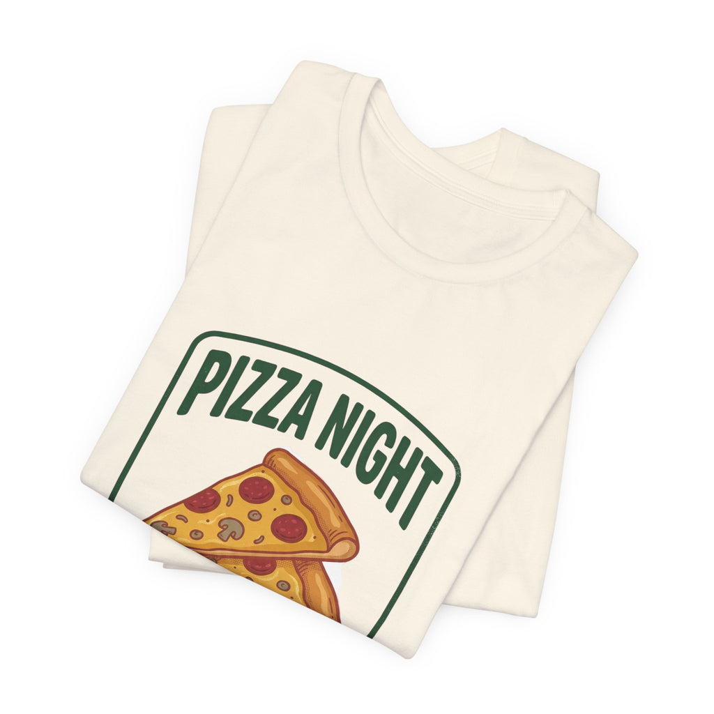 Pizza Night Is Sacred T-Shirt | Vintage Food Graphics, Retro Diner Pizza Tee