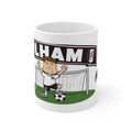 Personalised Fulham Football Club Mug — Cartoon Player & Trophy 11oz