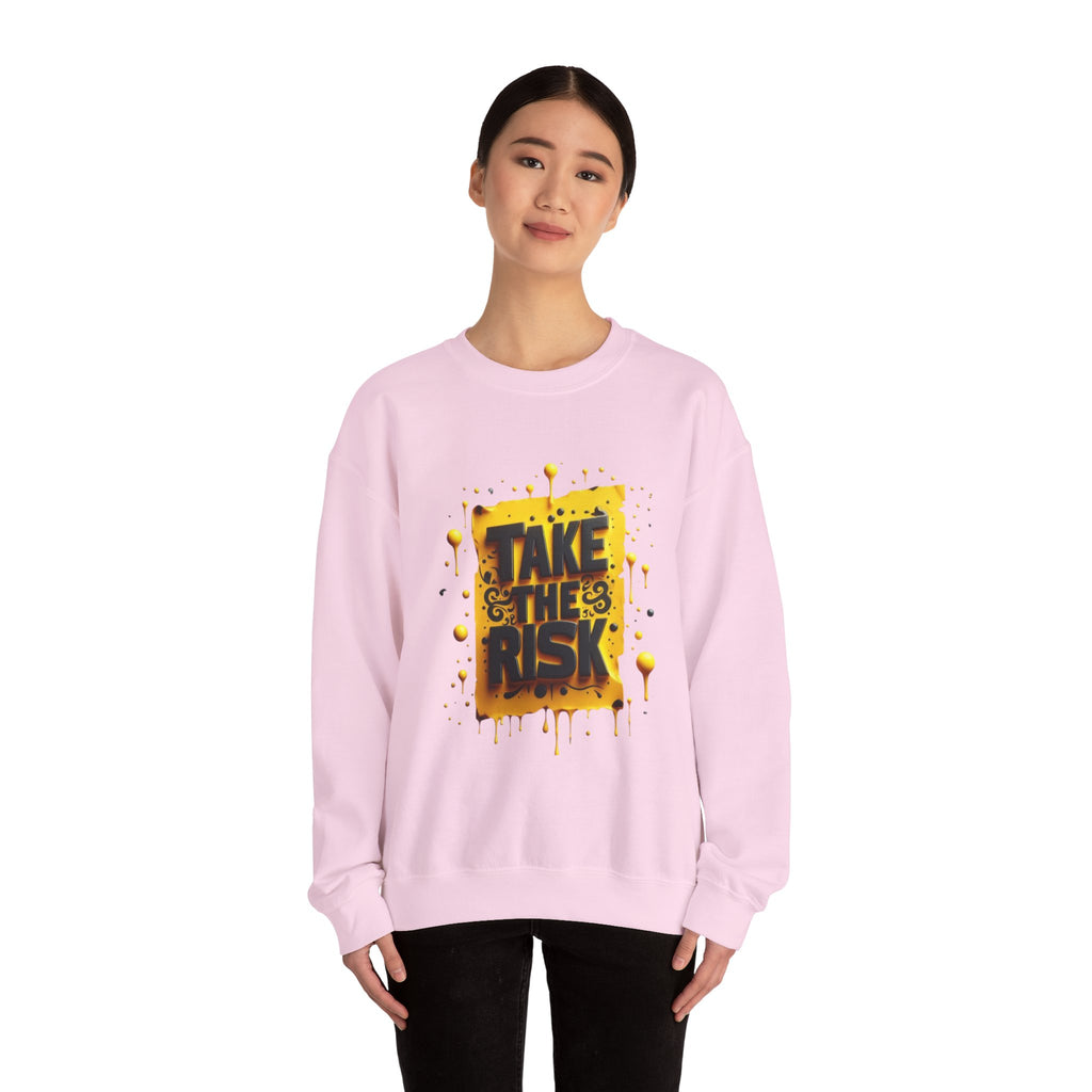 Take The Risk Unisex Heavy Crewneck Sweatshirt