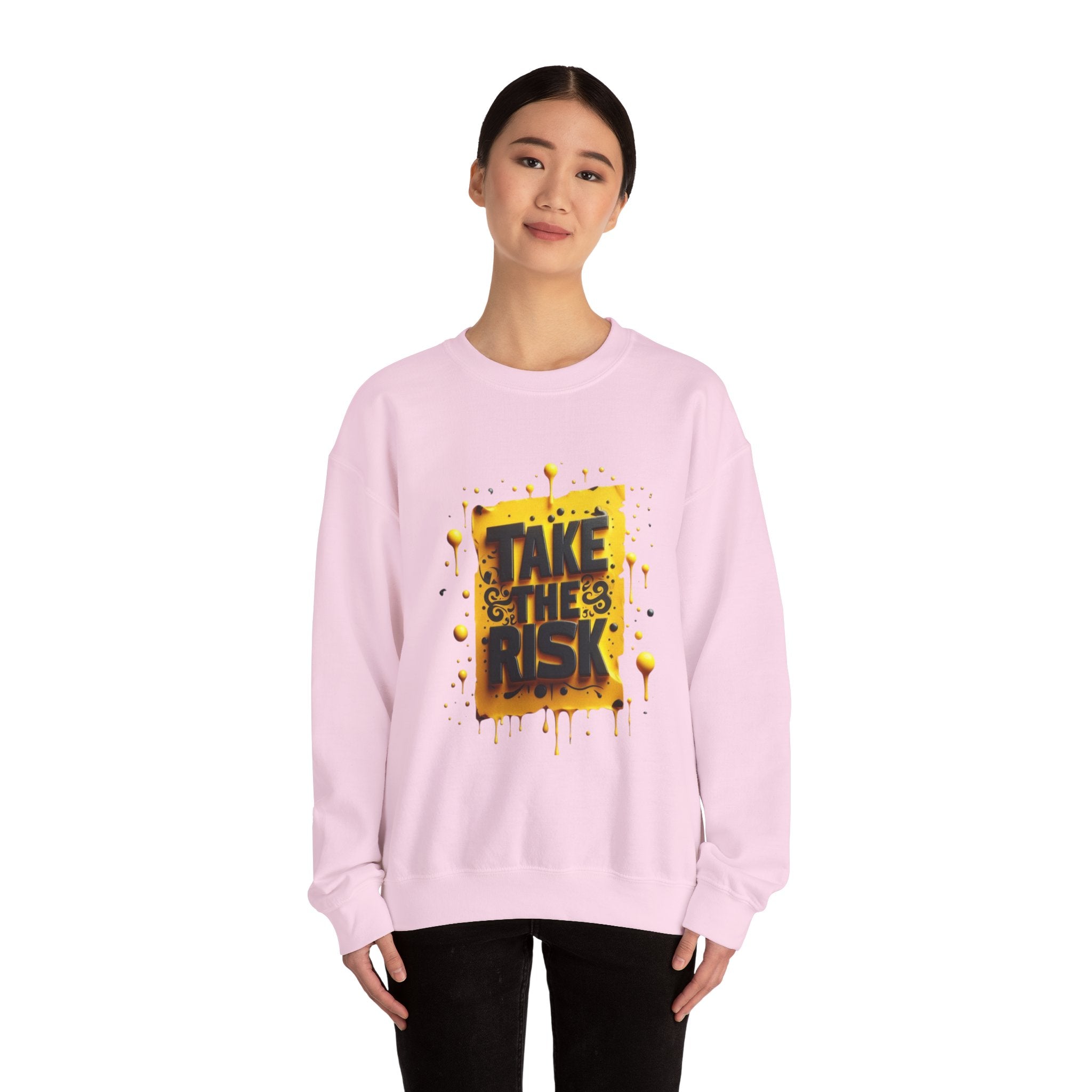 Take The Risk Unisex Heavy Crewneck Sweatshirt