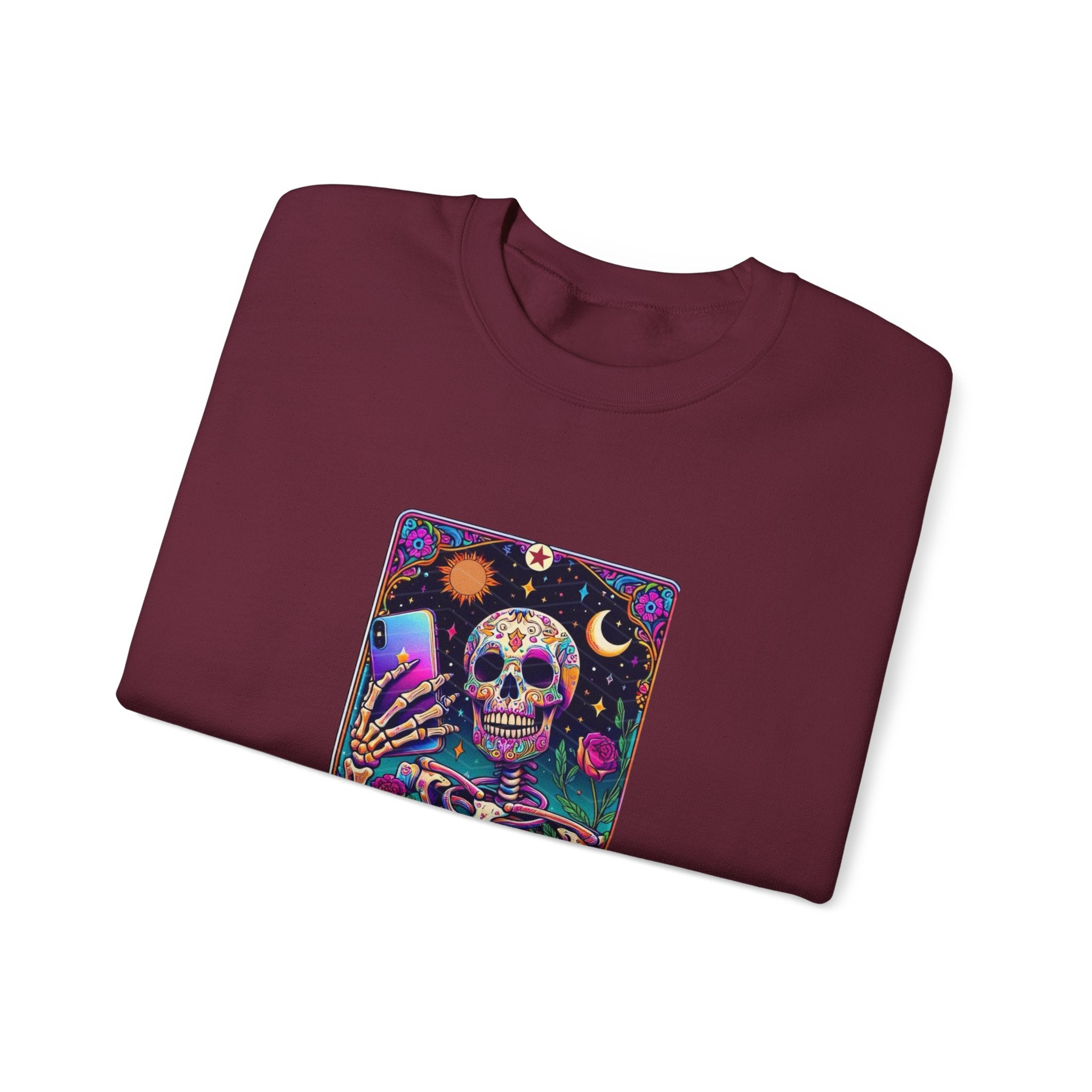 The Selfie Addict Unisex Heavy Blend™ Crewneck Sweatshirt