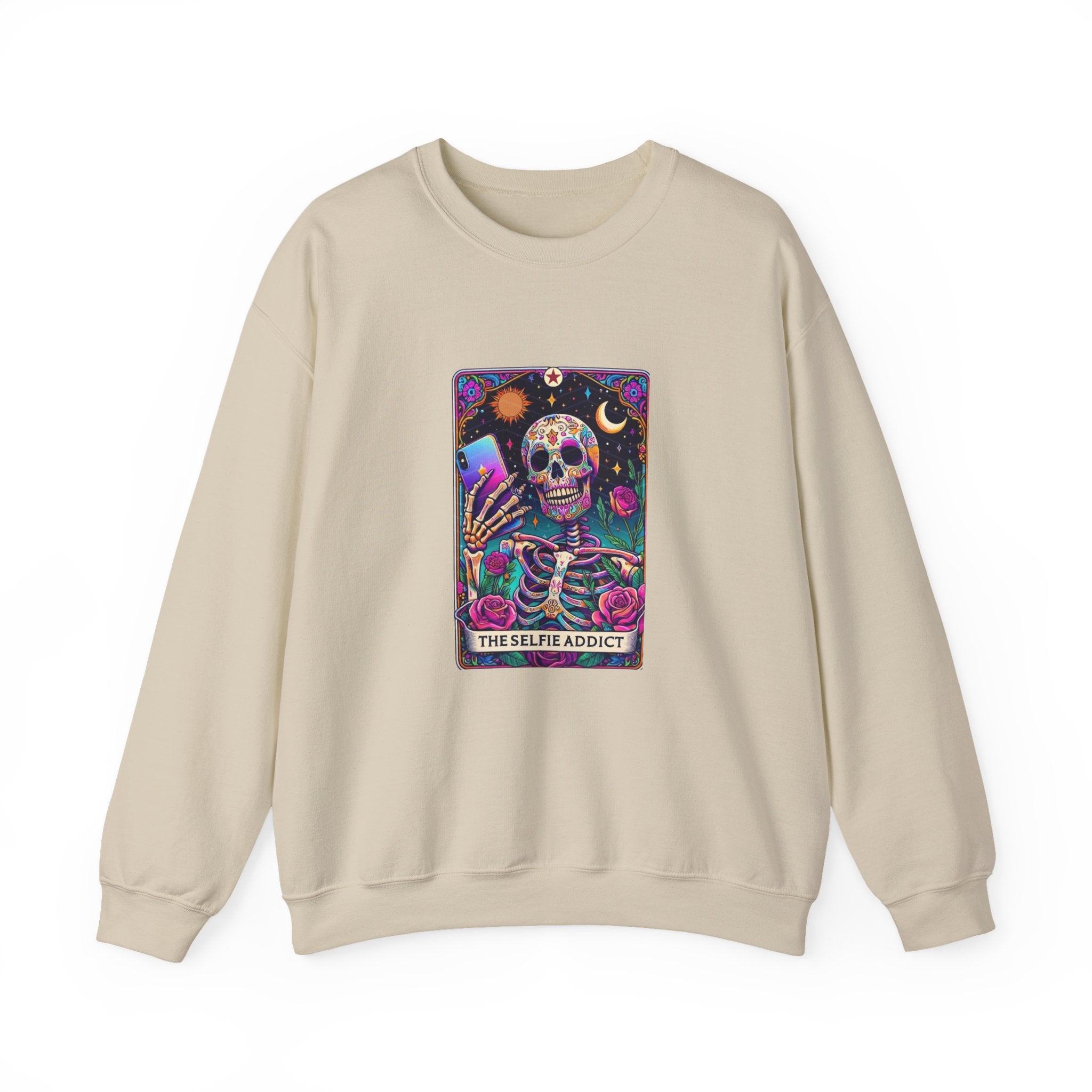 The Selfie Addict Unisex Heavy Blend™ Crewneck Sweatshirt