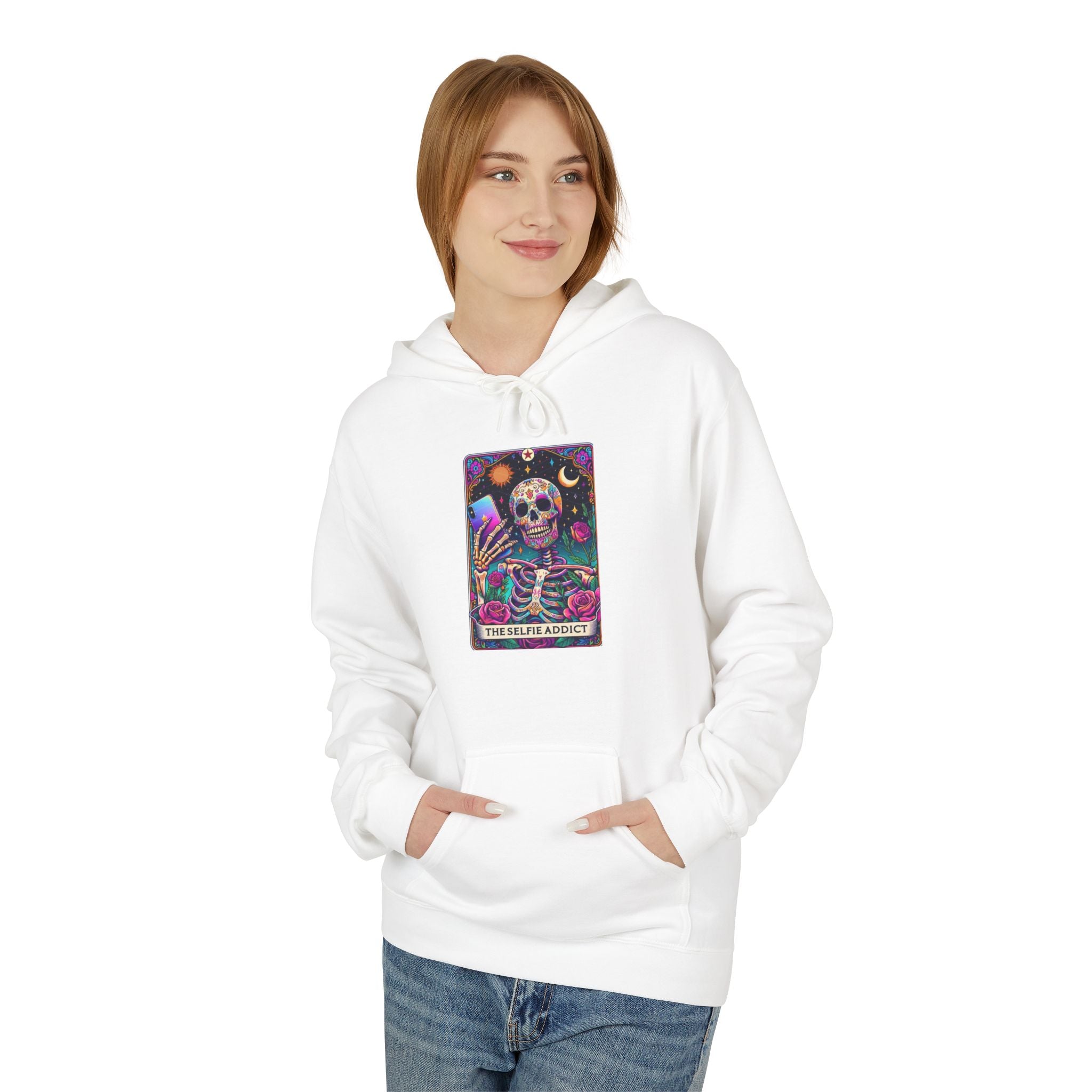 The Selfie Addict Unisex Midweight Softstyle Fleece Hoodie