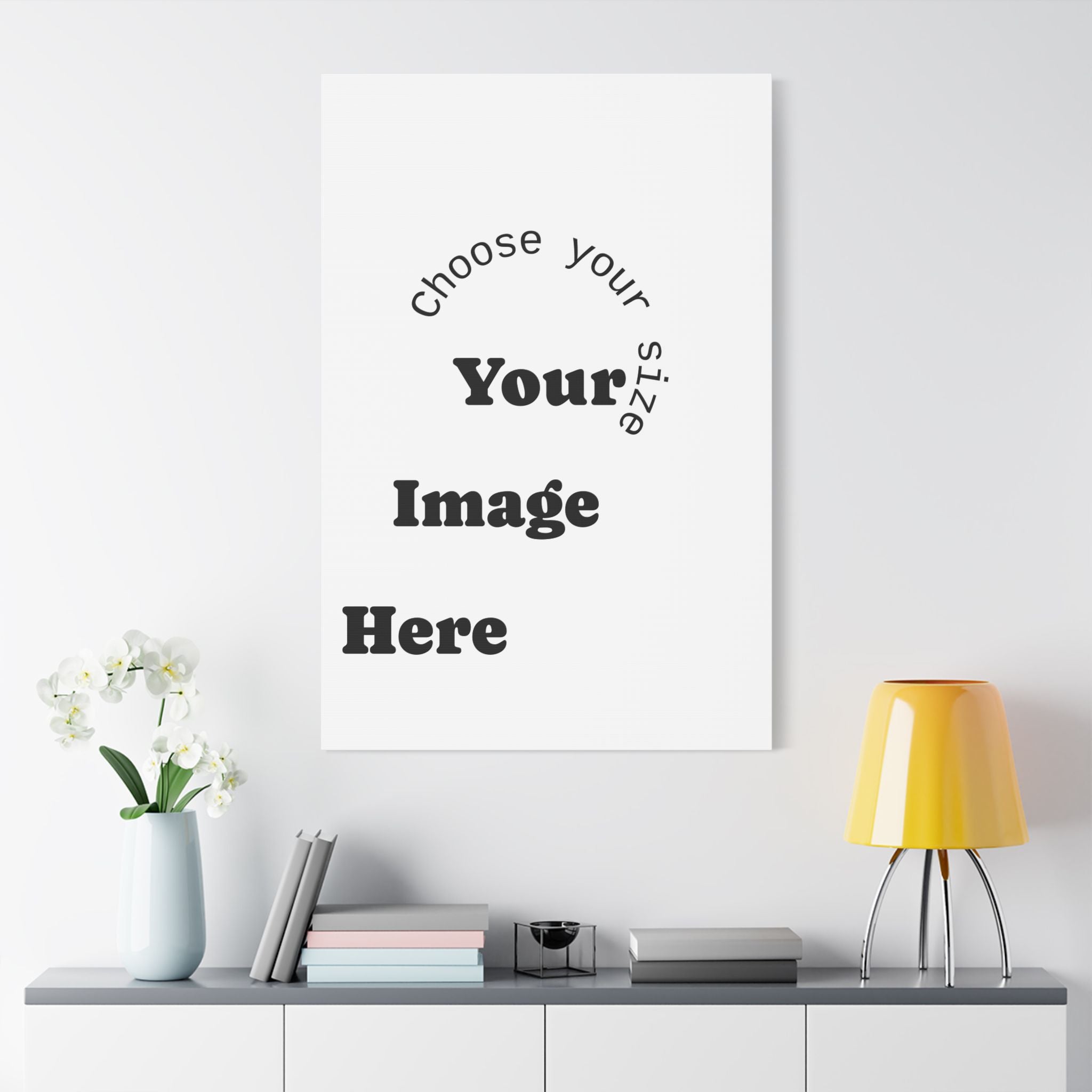 Custom Satin Canvas, Stretched Pick your Size - Send us your Image