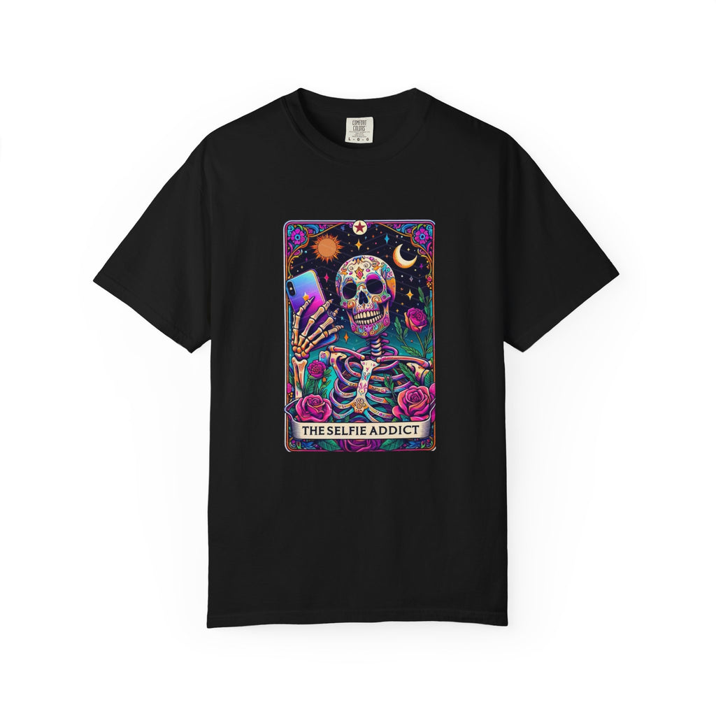 The Selfie Addict Unisex Garment-Dyed T-shirt