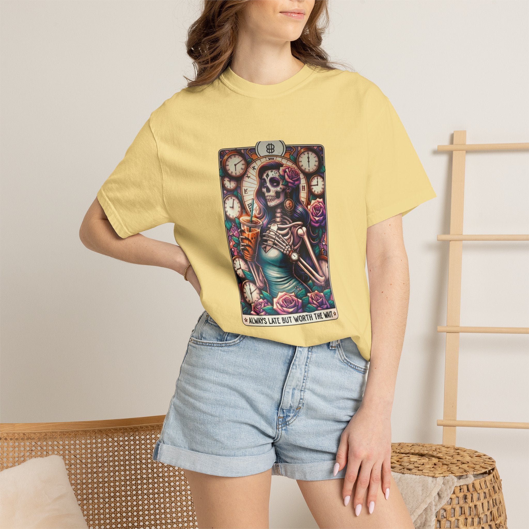 Always Late Unisex Garment-Dyed T-shirt
