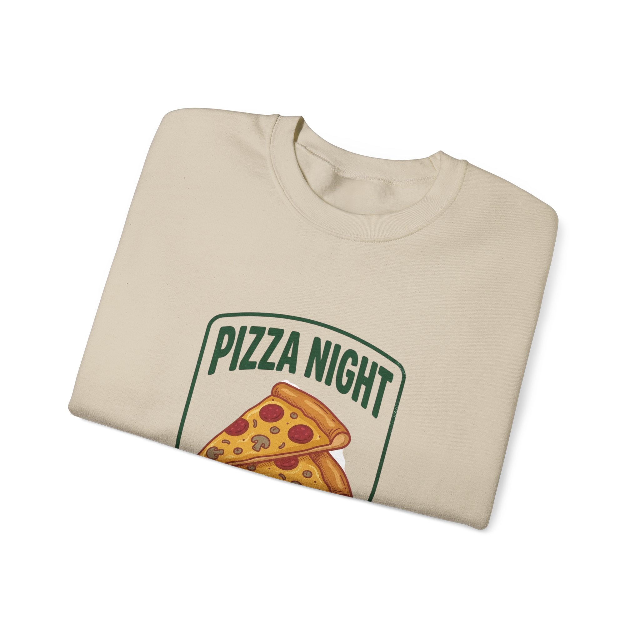 Pizza Night Is Sacred Sweatshirt | Vintage Food Graphics, Retro Diner Pizza Tee