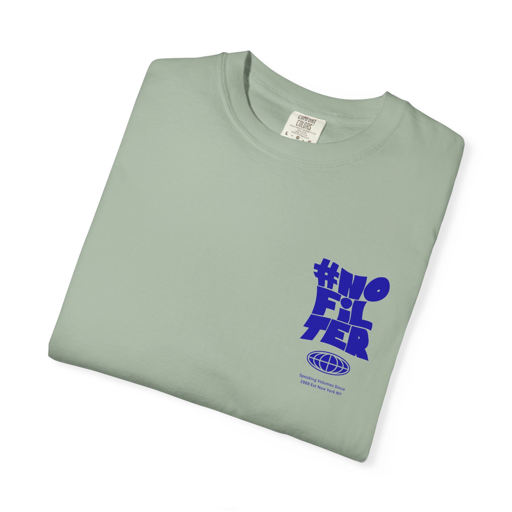 #NOFILTER Graphic T-Shirt — Retro Bold Blue Print