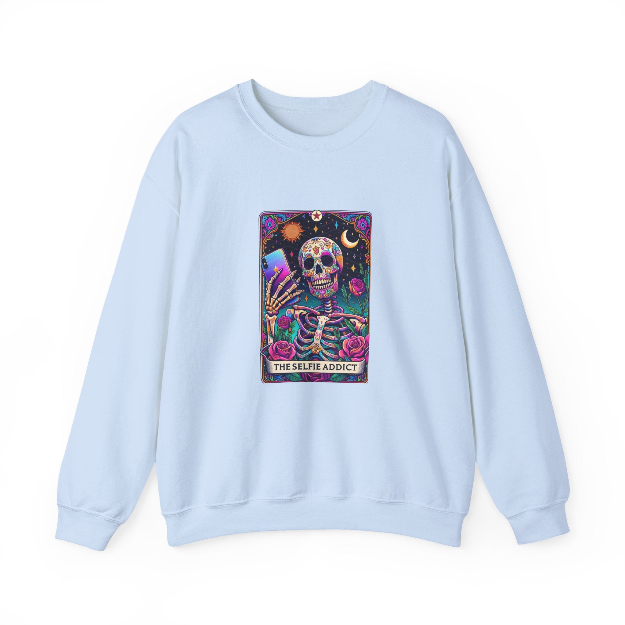 The Selfie Addict Unisex Heavy Blend™ Crewneck Sweatshirt