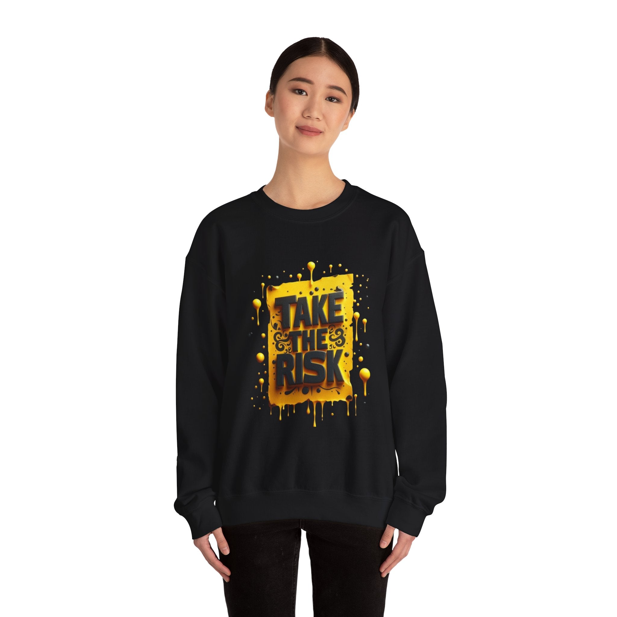 Take The Risk Unisex Heavy Crewneck Sweatshirt