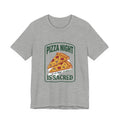 Pizza Night Is Sacred T-Shirt | Vintage Food Graphics, Retro Diner Pizza Tee