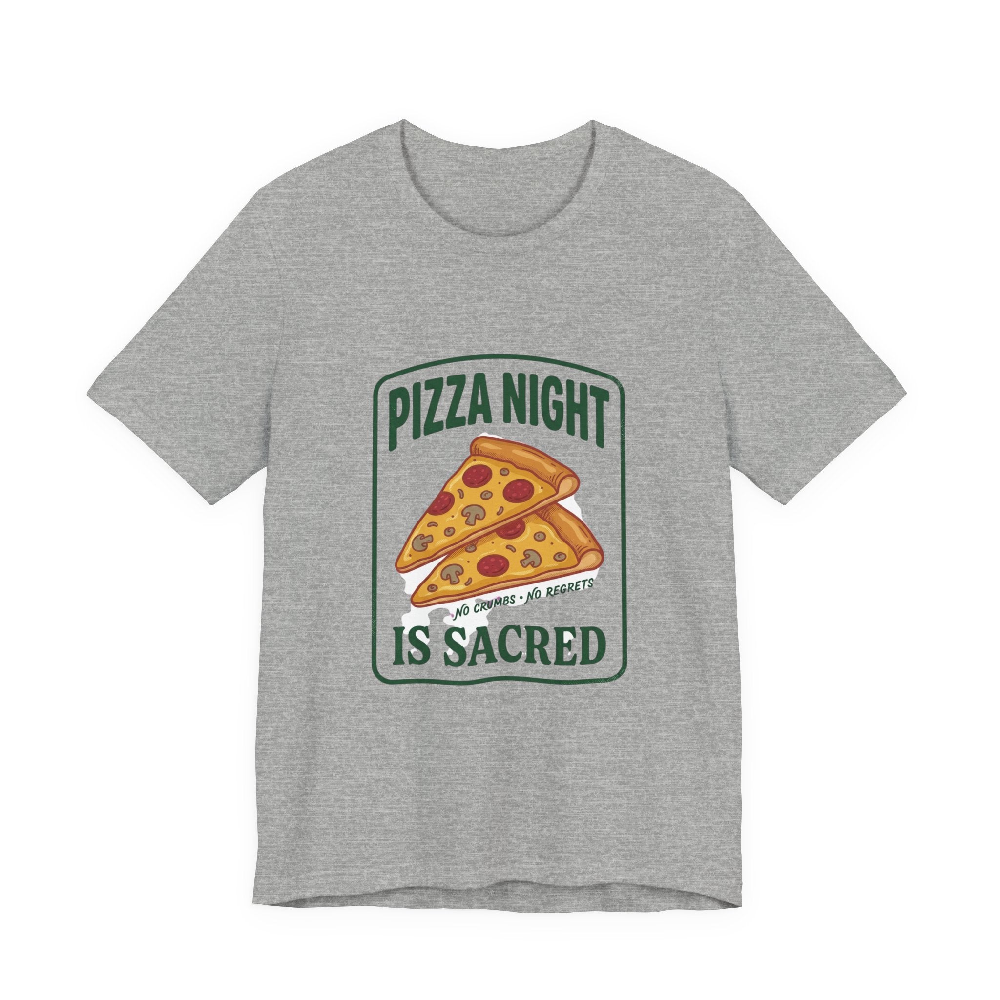 Pizza Night Is Sacred T-Shirt | Vintage Food Graphics, Retro Diner Pizza Tee