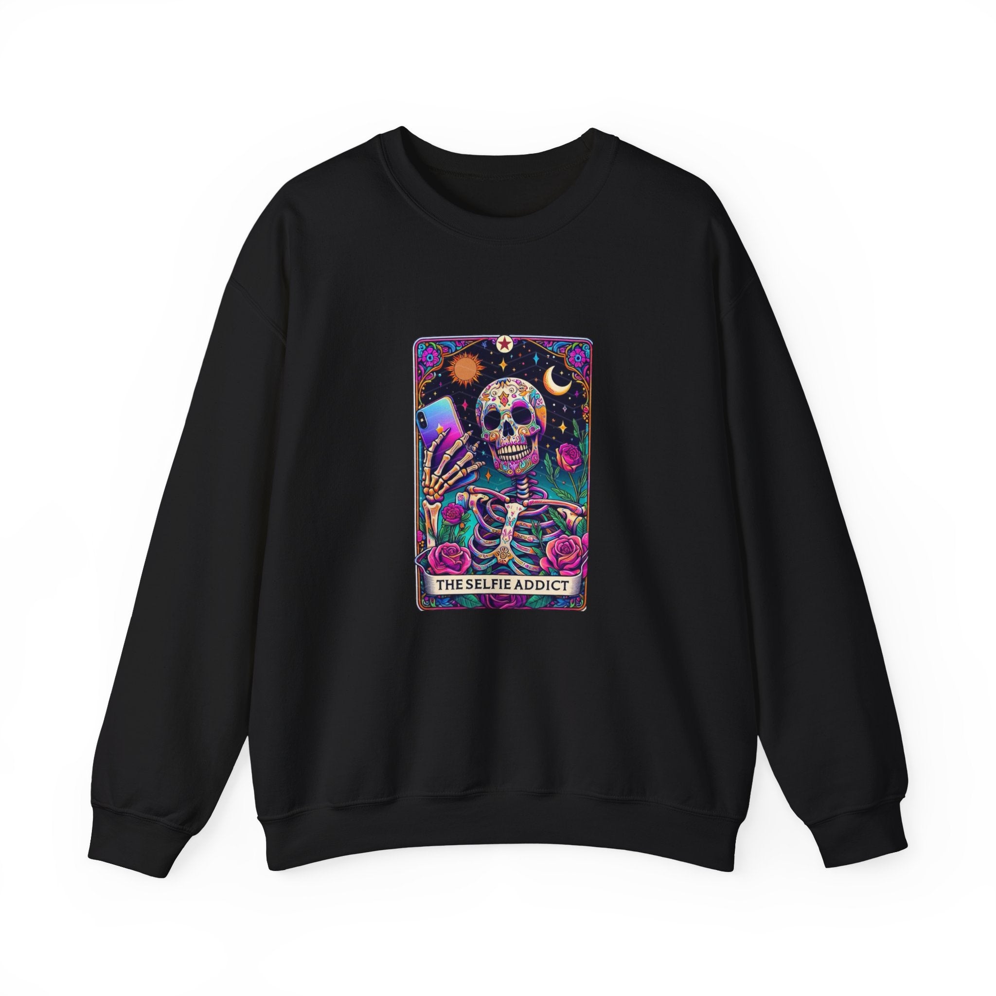 The Selfie Addict Unisex Heavy Blend™ Crewneck Sweatshirt