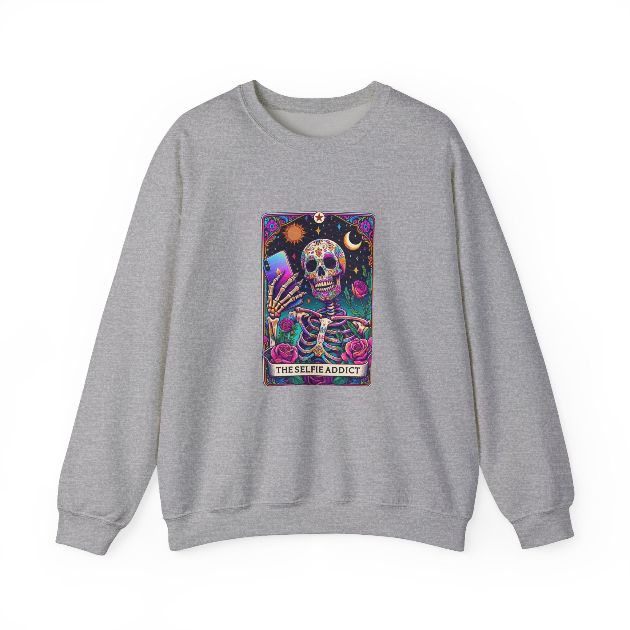 The Selfie Addict Unisex Heavy Blend™ Crewneck Sweatshirt