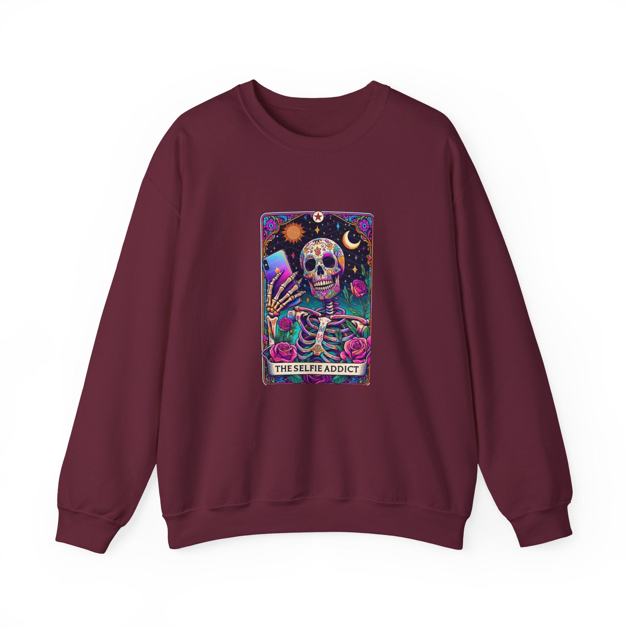 The Selfie Addict Unisex Heavy Blend™ Crewneck Sweatshirt