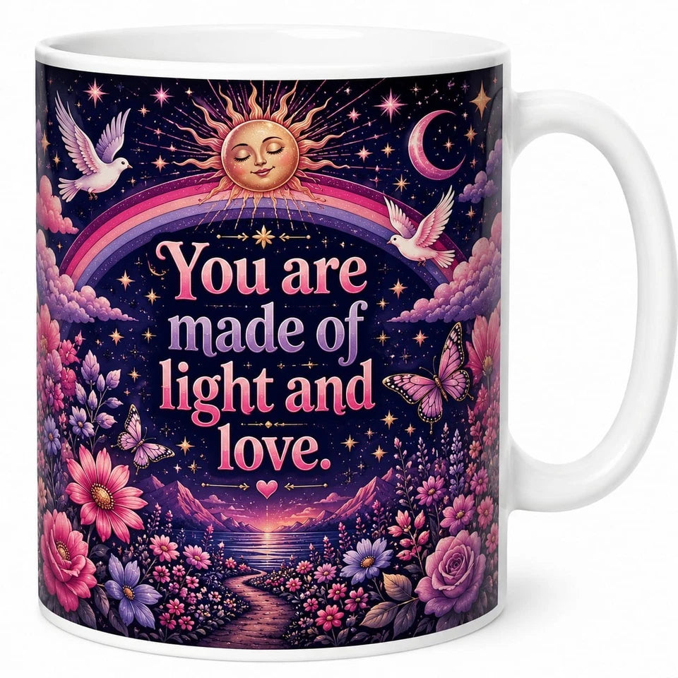 You Are Made Of Light And Love Coffee Mug 11oz