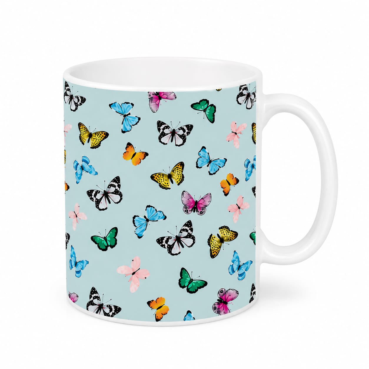 Blue Butterfly Mug Coffee Tea Mug 11oz