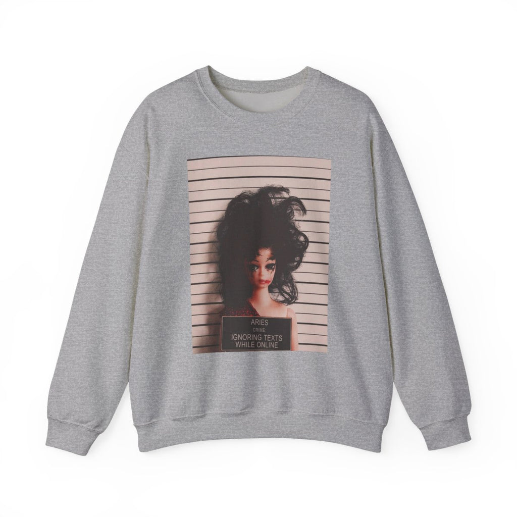 Zodiac Aries Mugshot Crewneck Sweatshirt